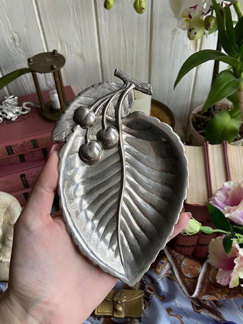 Vintage Art Deco Silver Plated Small Plate Ashtray Europe