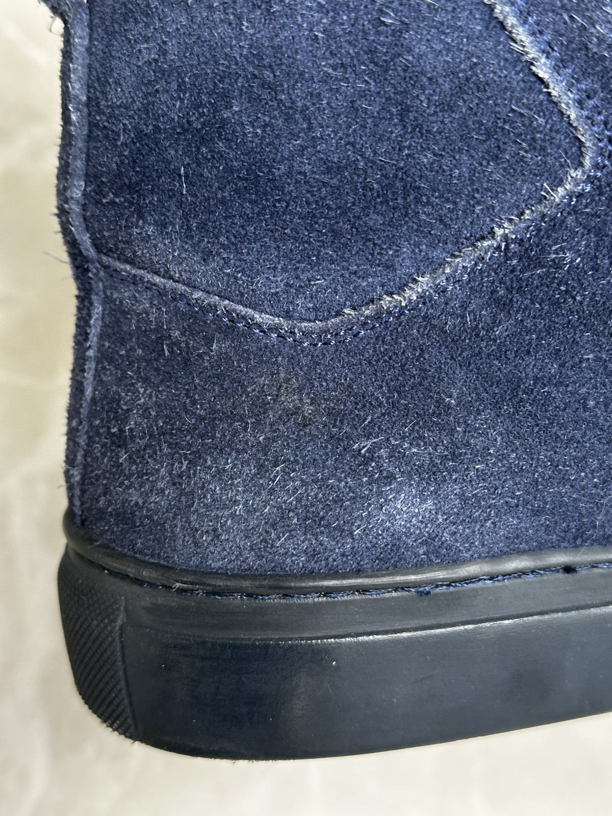 Balenciaga Balenciaga Arena High Dark Blue / Navy Suede Leather 40 EU Size US 8.5 / EU 41-42 - 15 Thumbnail