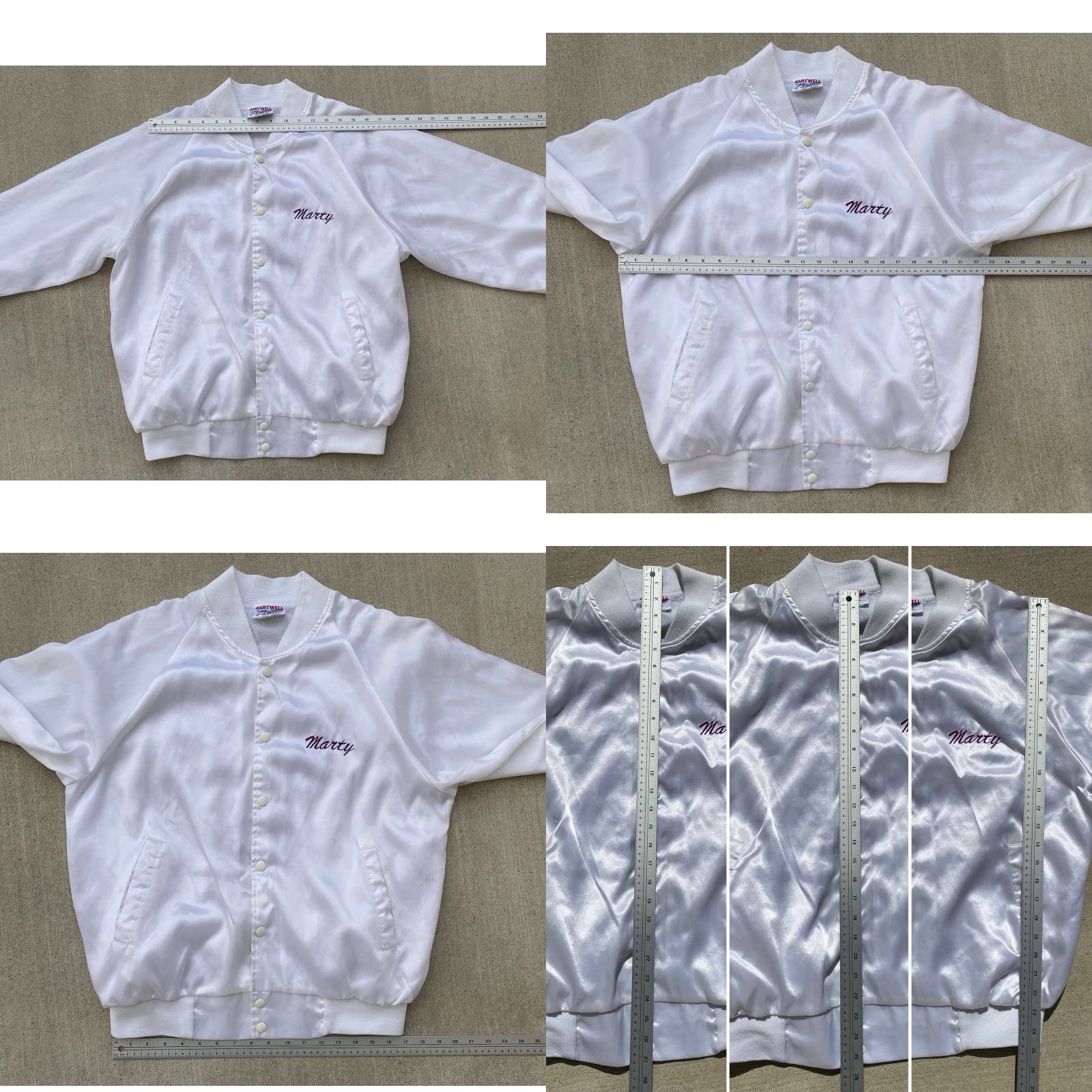 Vintage VINTAGE Hartwell Sports Jacket Elks Bomber Satin Satin Jacket White USA Large L Men Stand-Up Collar Embroidered Yucca Valley CA Elk Sports Vintage Size US L / EU 52-54 / 3 - 11 Thumbnail