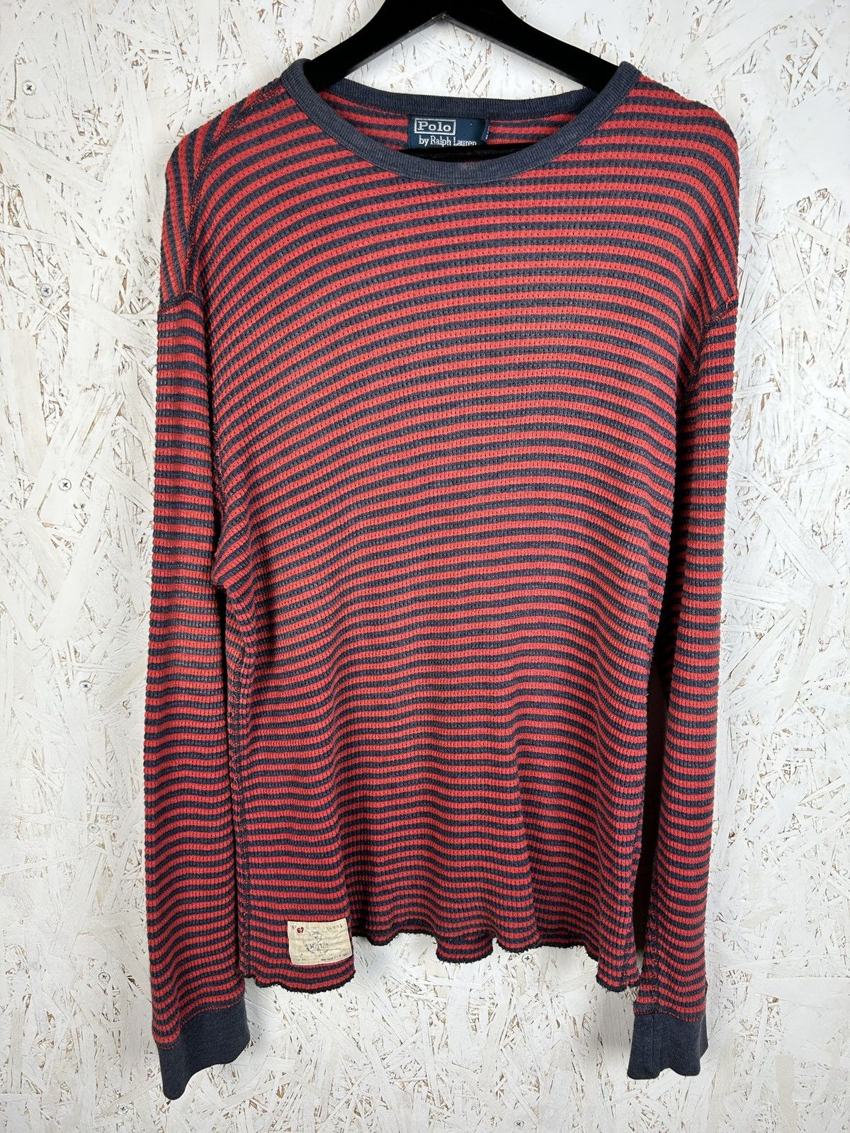 Vintage Vintage Polo By Ralph Lauren Thermal Waffle Long Sleeve Size US M / EU 48-50 / 2 - 1 Thumbnail