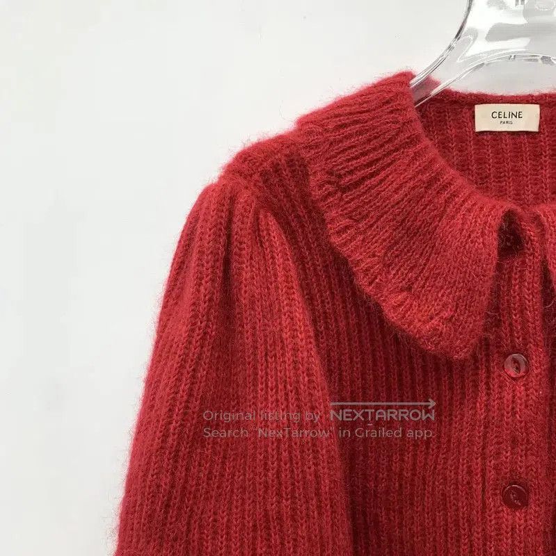 Miu Miu Miu Miu Red Mohair Women's Cardigan . Size XS / US 0-2 / IT 36-38 - 3 Thumbnail