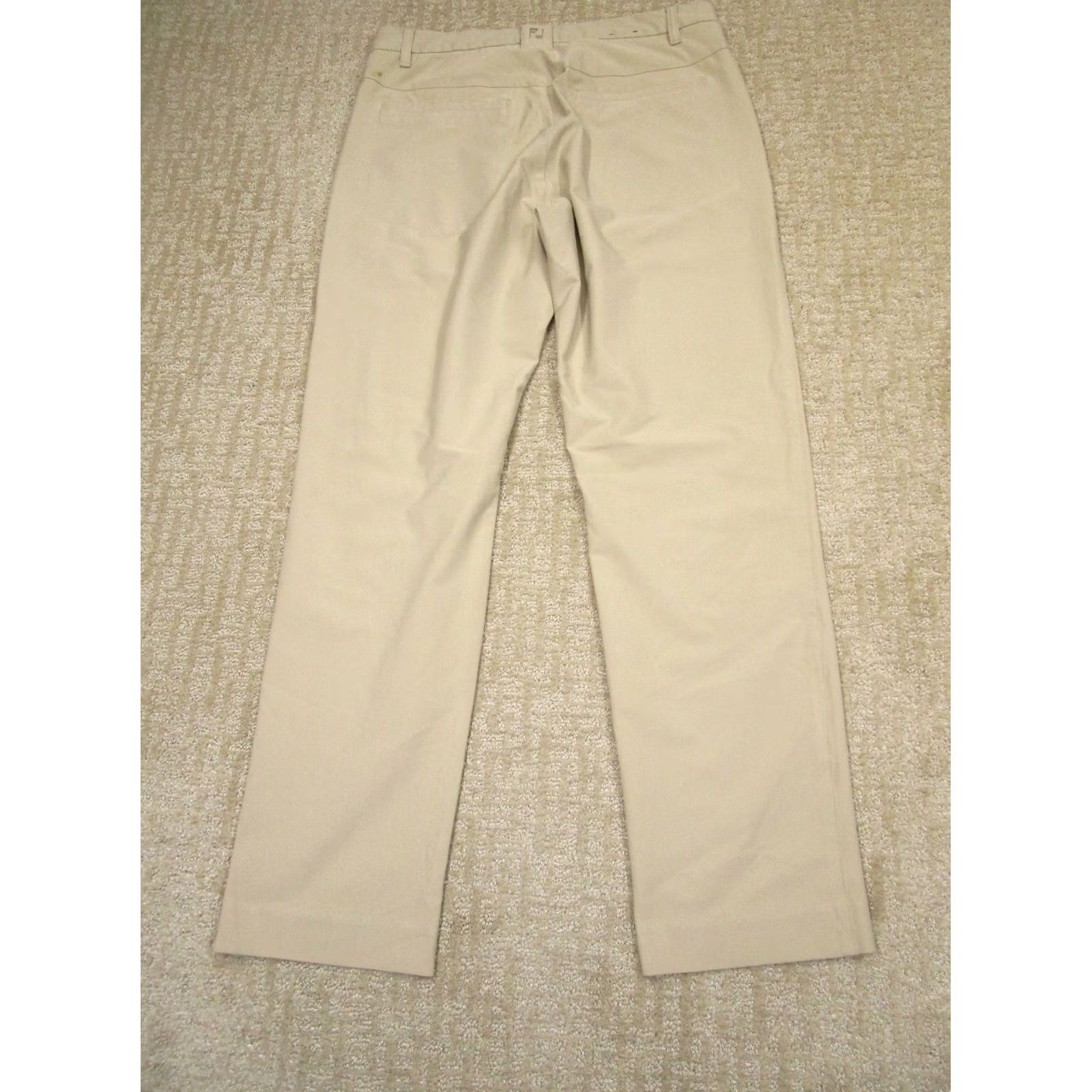 Footjoy FootJoy Pants Men 33x30 Brown FJ Golf Performance Chino Golfing Golfer Stretch Size US 33 - 3 Thumbnail