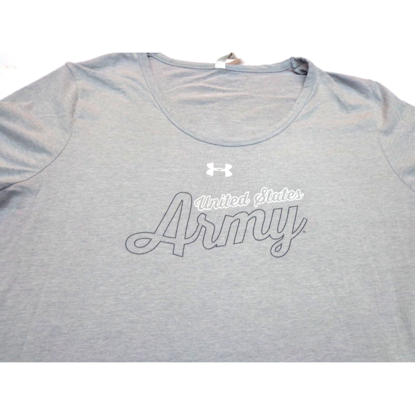 Under Armour Under Armour HeatGear Army T-Shirt Women’s XL Gray Loose Size XL / US 12-14 / IT 48-50 - 2 Thumbnail