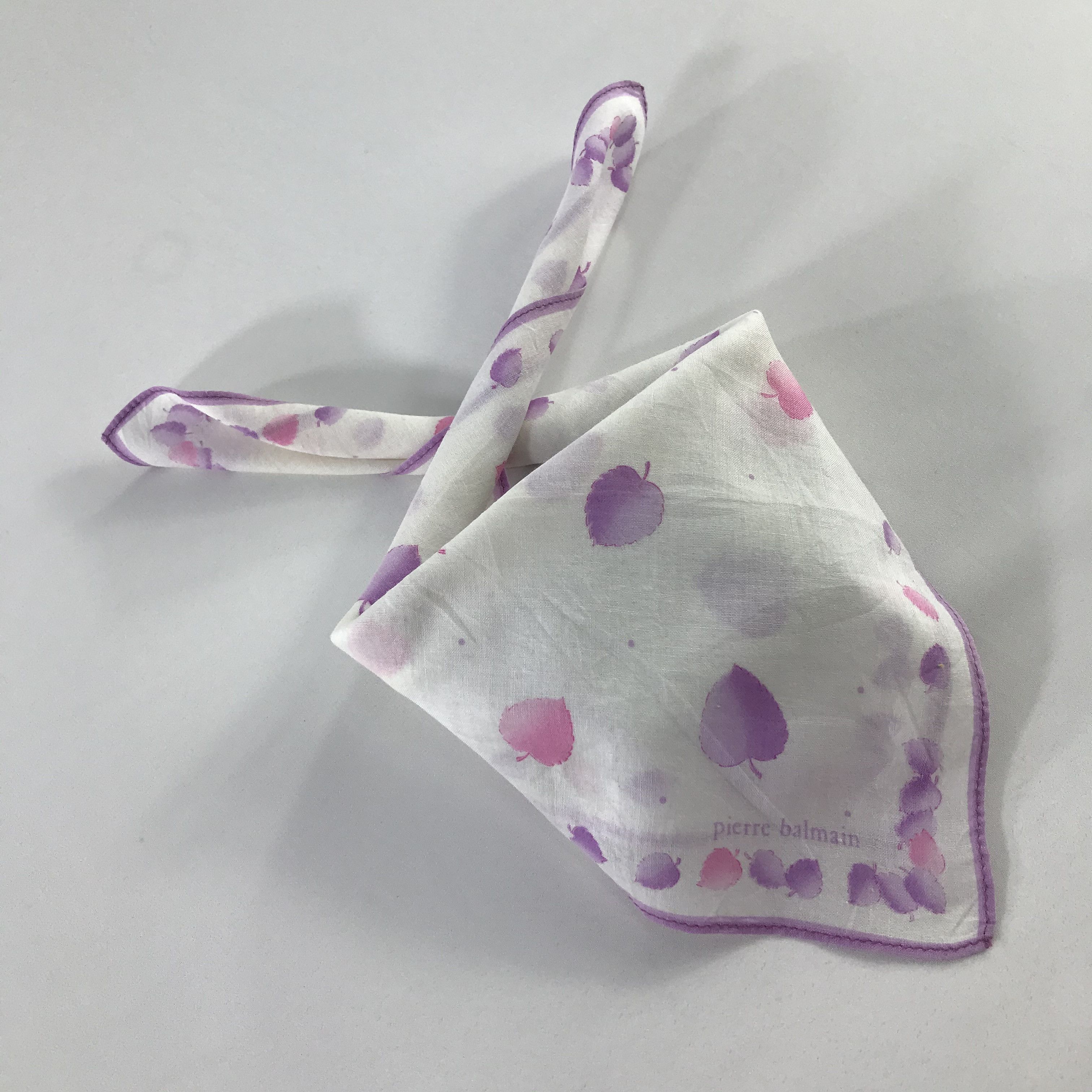 Pierre Balmain × Vintage Pierre Balmain Bandana / Handkerchief / Neckerchief - S827 Size ONE SIZE - 4 Thumbnail