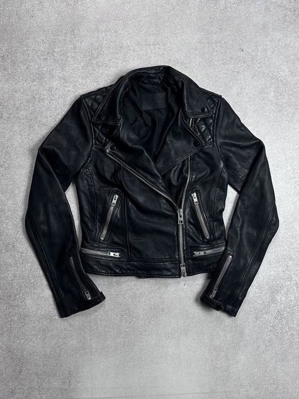 Allsaints Vintage Allsaints Genuine Leather Jacket US 2 Size XS / US 0-2 / IT 36-38 - 1 Thumbnail