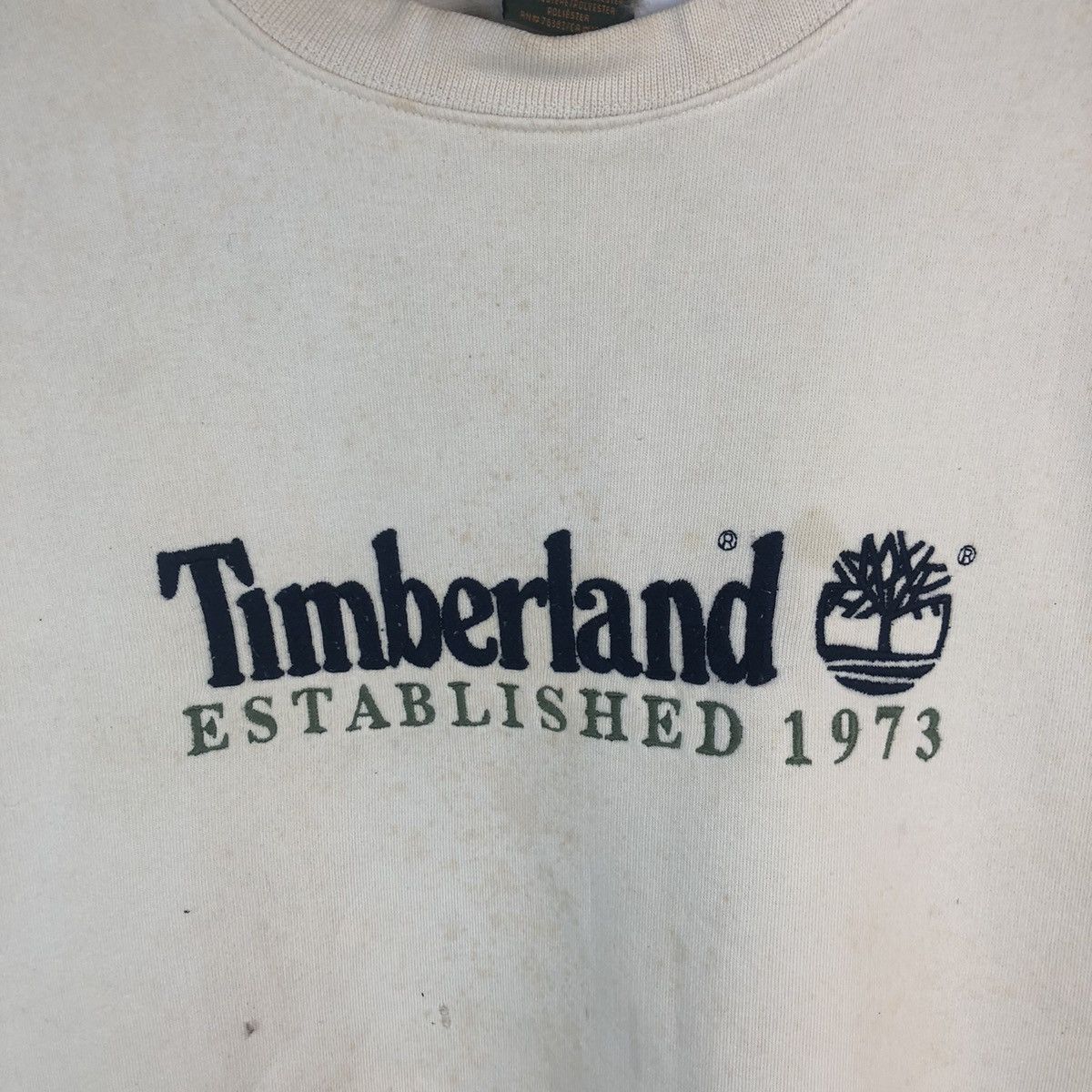 Timberland × Vintage Timberland White Sweatshirt #A1446 Size US L / EU 52-54 / 3 - 9 Thumbnail