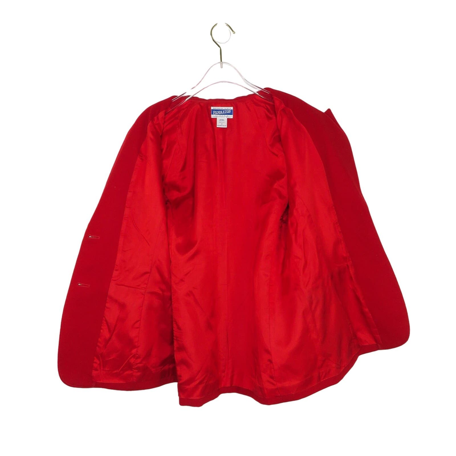 Pendleton Vintage Pendleton Red Blazer Jacket Gold Buttons Size Medium Size M / US 6-8 / IT 42-44 - 3 Thumbnail