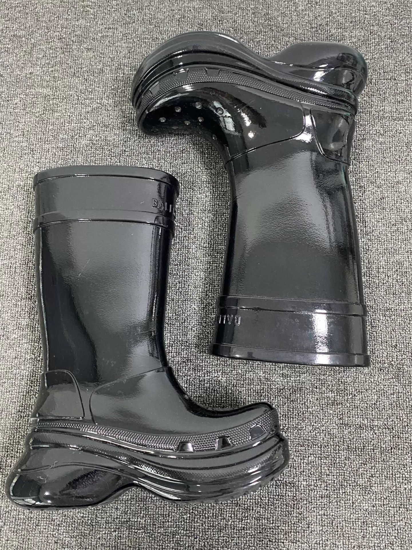 Balenciaga Balenciaga CROCS Logo Round Toe Tall Boots Size US 6.5 / IT 36.5 - 3 Thumbnail