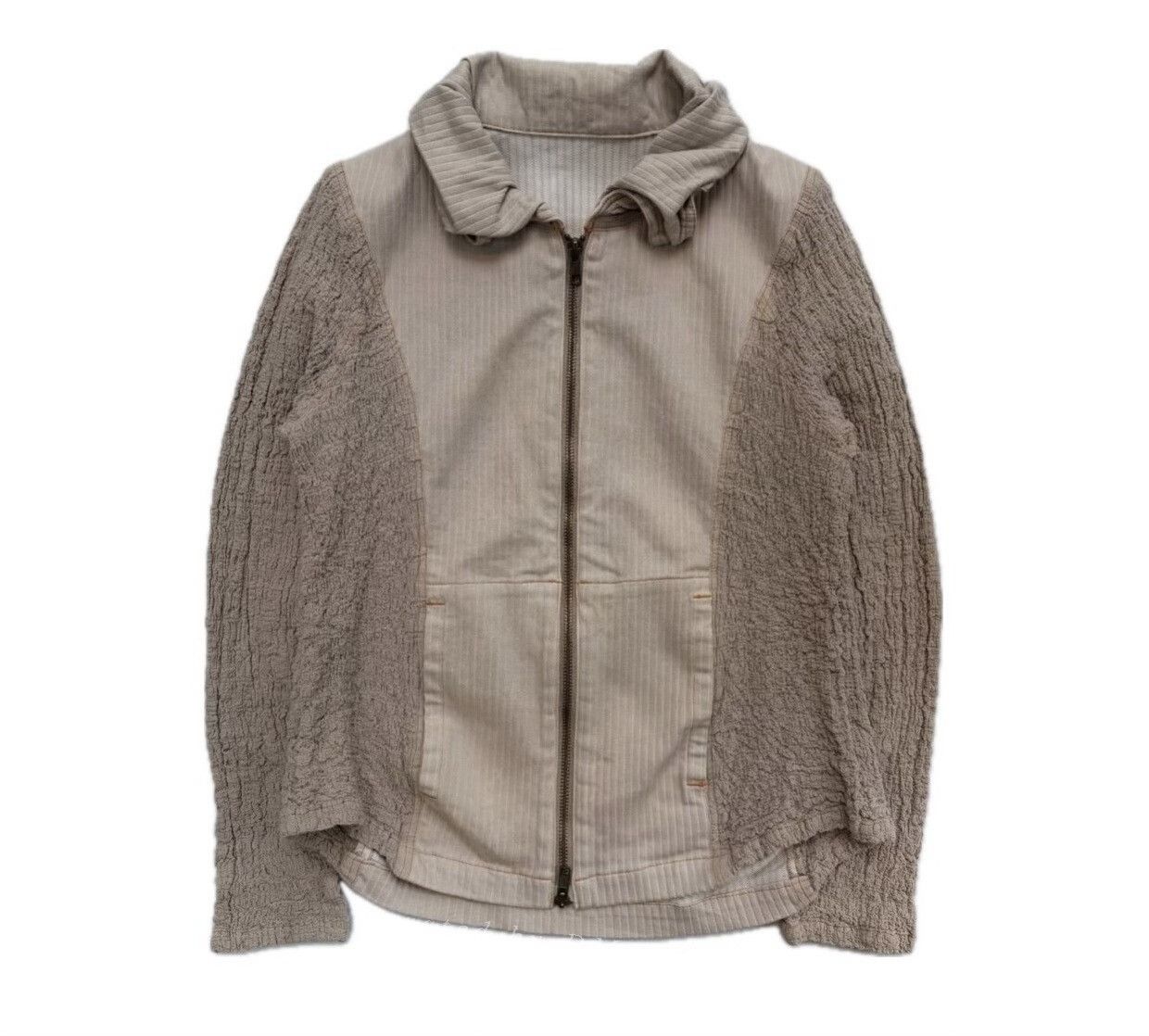 Vintage Vintage Issey Miyake Textured Zip Jacket Size M / US 6-8 / IT 42-44 - 1 Thumbnail