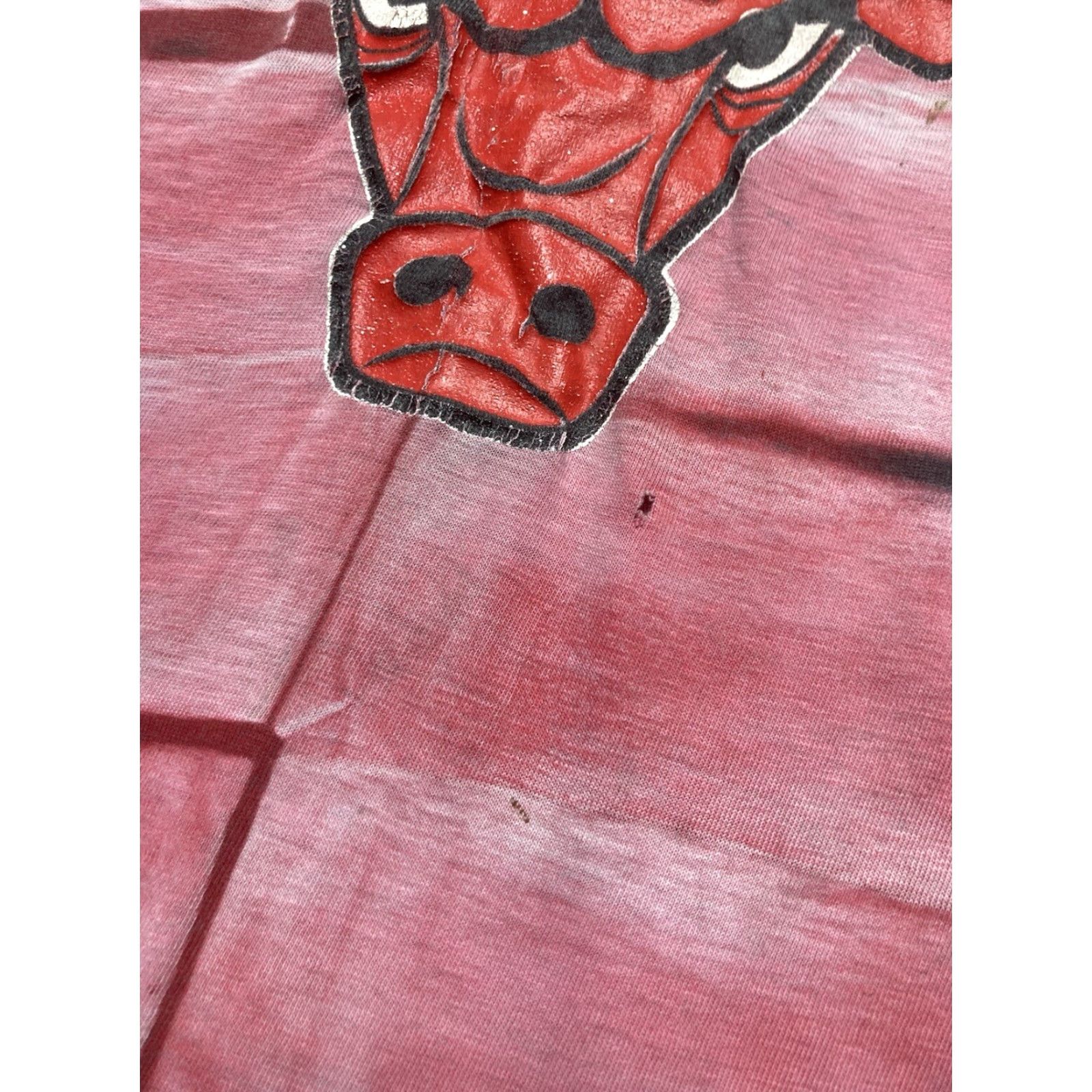 NBA VINTAGE 80s 90s graphic T-Shirt Chicago Bulls Tie-Dye NBA Basketball Red Large Mens Shirt Size US L / EU 52-54 / 3 - 3 Thumbnail