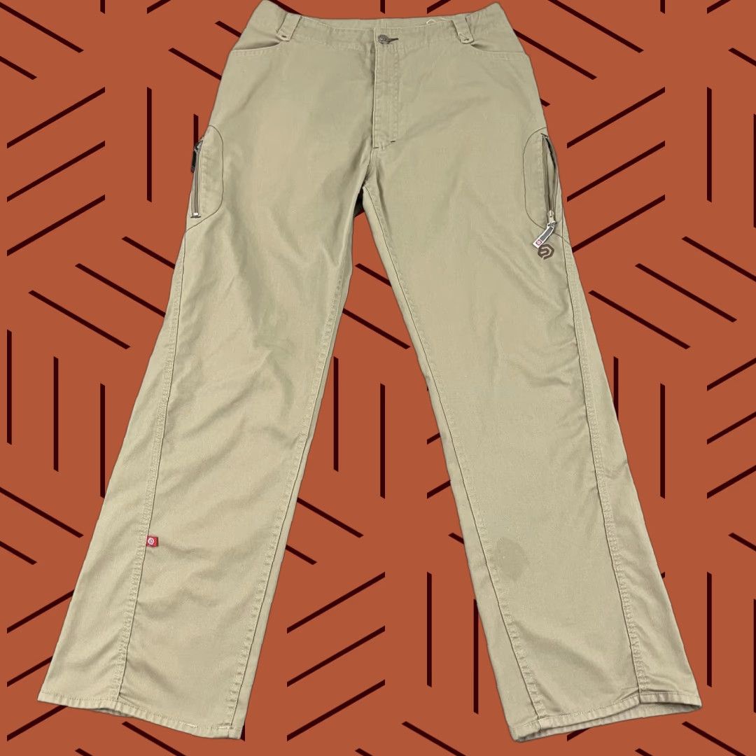 Vintage OP Ocean Pacific Pants Men 32 x 32 Brown Straight Cargo Beach Surfer Y2K 5-Pocket Design Regular Rise High Inseam 32 Tan Brown? Size US 32 / EU 48 - 1 Thumbnail