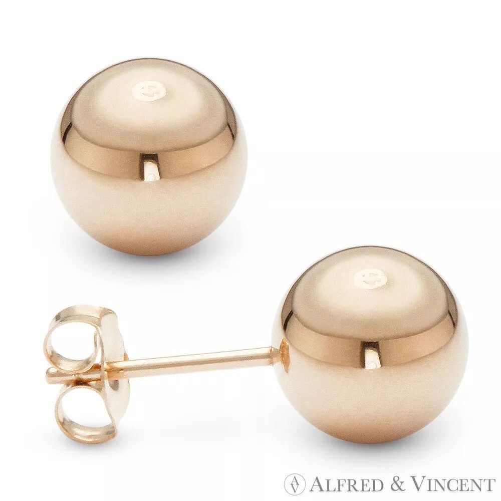 Other 7mm Polished Lightweight Hollow-Ball Bead Pushback Earrings Size ONE SIZE - 1 Preview