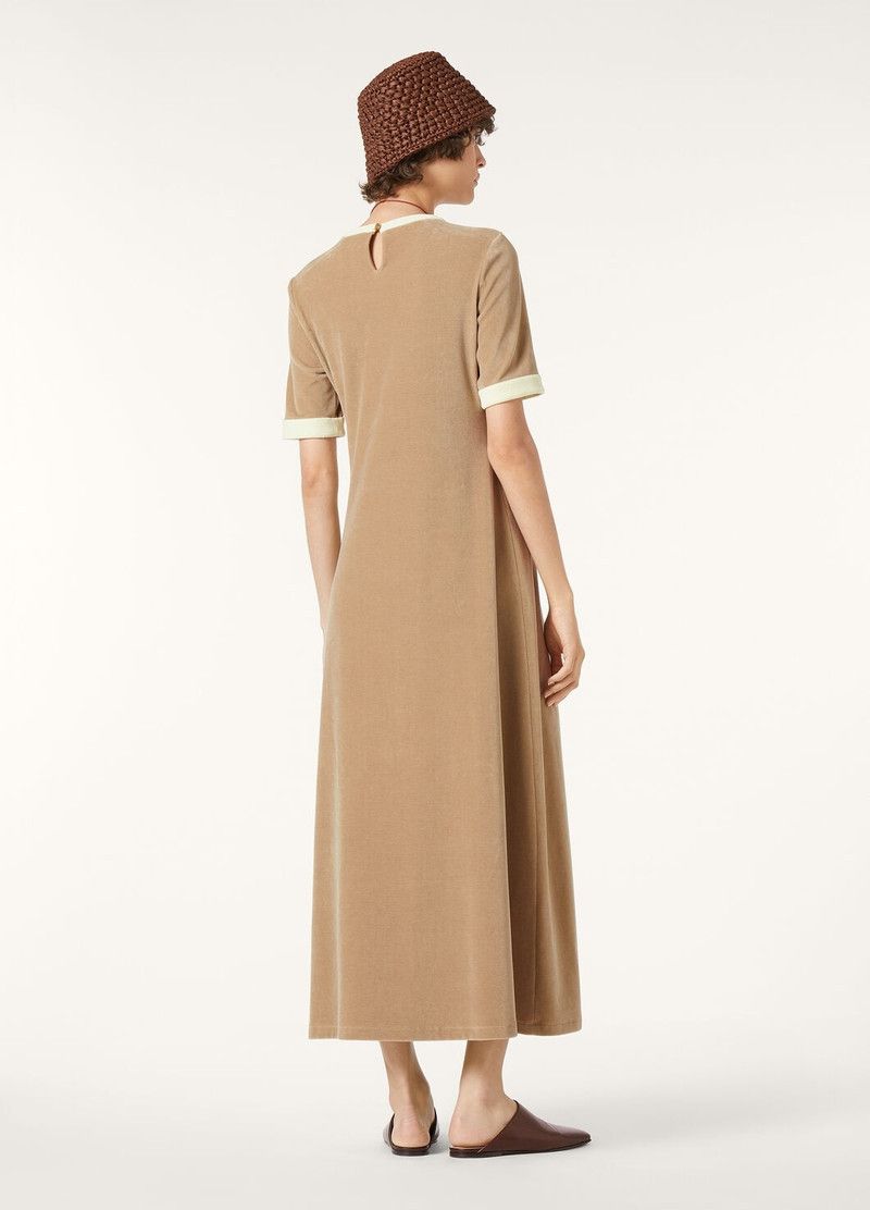 Loro Piana o1srvl11e0526 FAP2821 Balmuccia Midi Dress in Beige Size M / US 6-8 / IT 42-44 - 5 Thumbnail