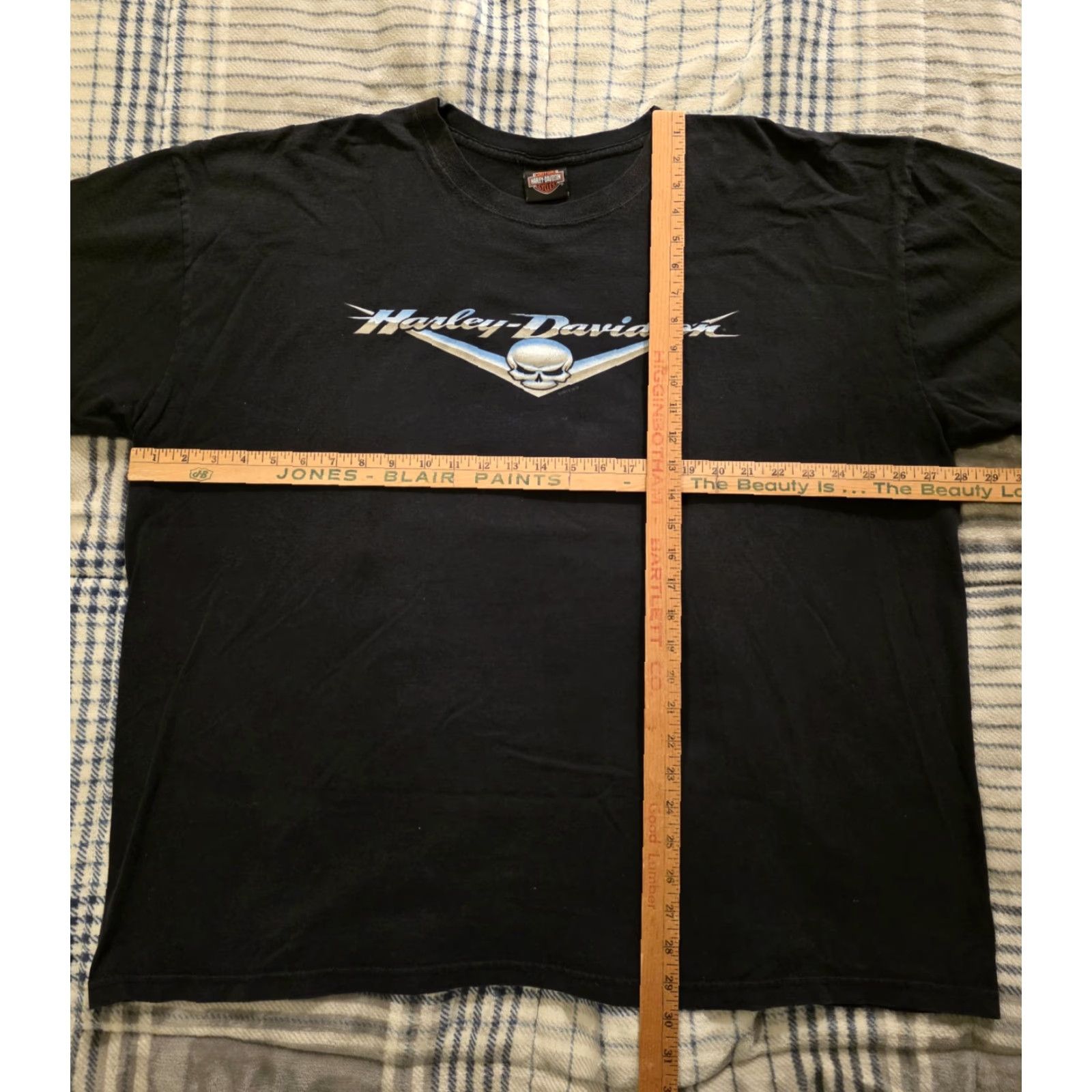 Harley Davidson Harley-Davidson Skull & Chevron Spellout T Shirt Double Sided Black Men 3XL Shirt Mens Short Sleeve Crew Neck Graphic Print Cotton 3XL Size US XXL / EU 58 / 5 - 5 Thumbnail
