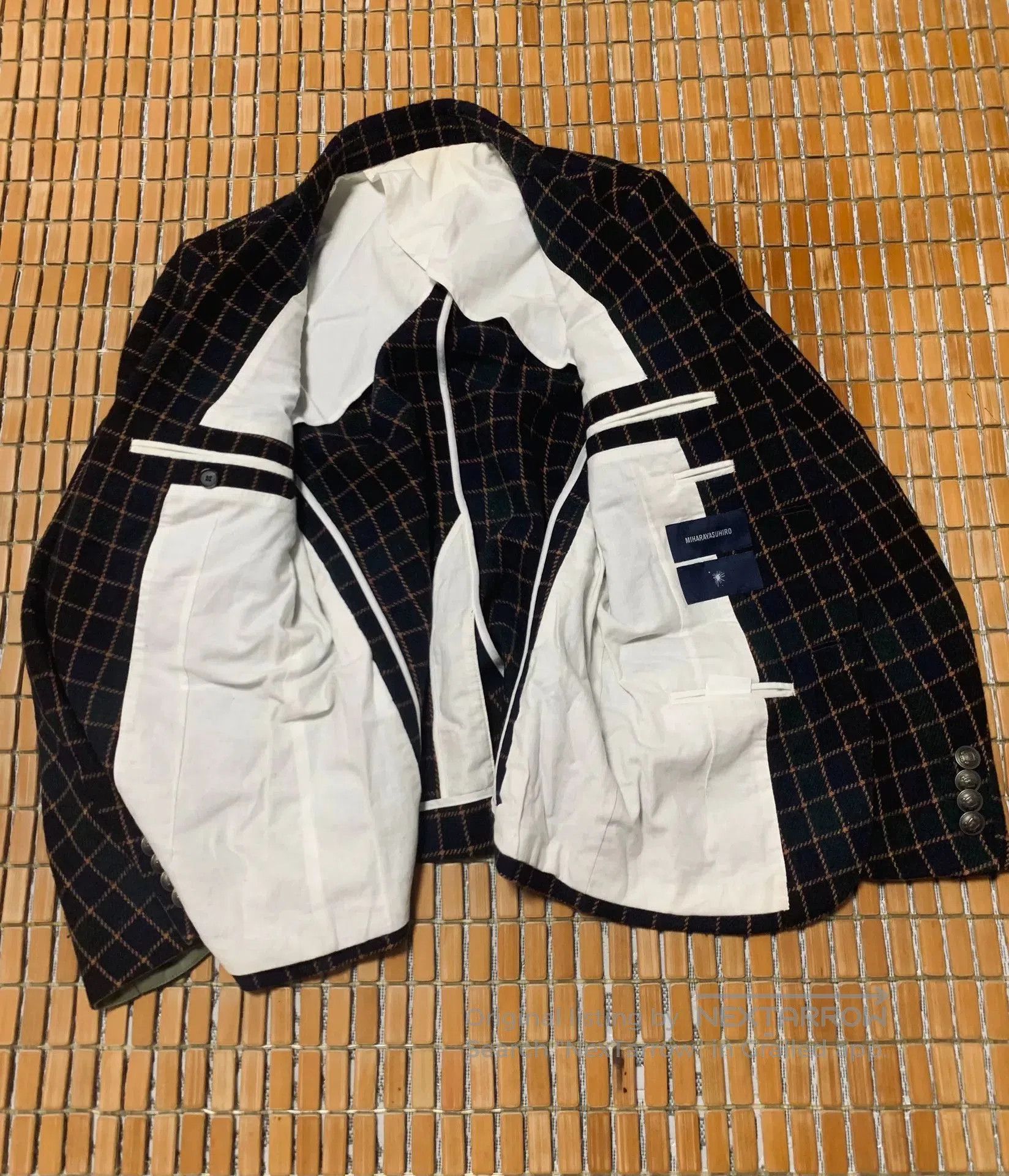 Maison MIHARA YASUHIRO Miharayasuhiro Plaid Wool Blend Blazer. Size US M / EU 48-50 / 2 - 4 Thumbnail