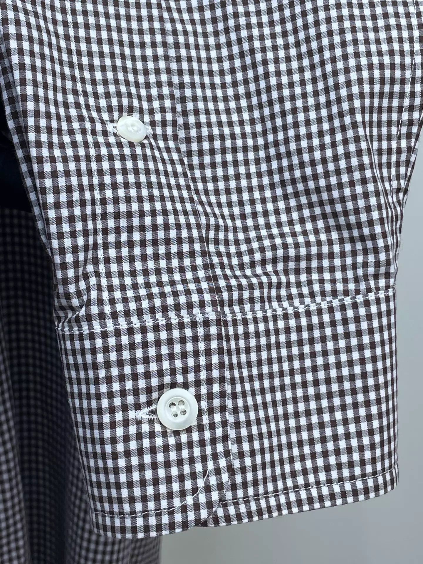 Miu Miu MIU MIU Plaid Embroidered Logo LS Shirt 40 Size S / US 4 / IT 40 - 4 Thumbnail