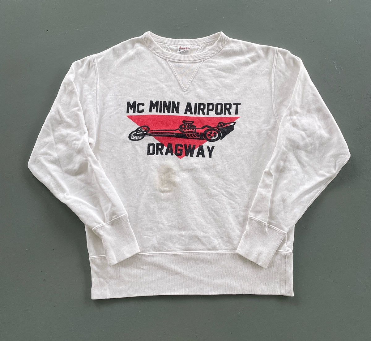 Champion × Vintage VINTAGE CHAMPION MCMINN AIRPORT DRAGWAY CREWNECK Size US L / EU 52-54 / 3 - 1 Thumbnail