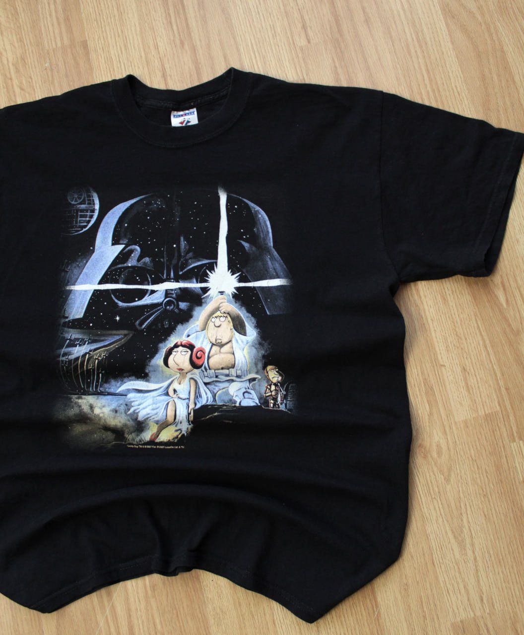 Vintage 🔥 Vintage 2000s Family Guy Star Wars T Shirt Lucasfilm Fox Size US L / EU 52-54 / 3 - 2 Thumbnail