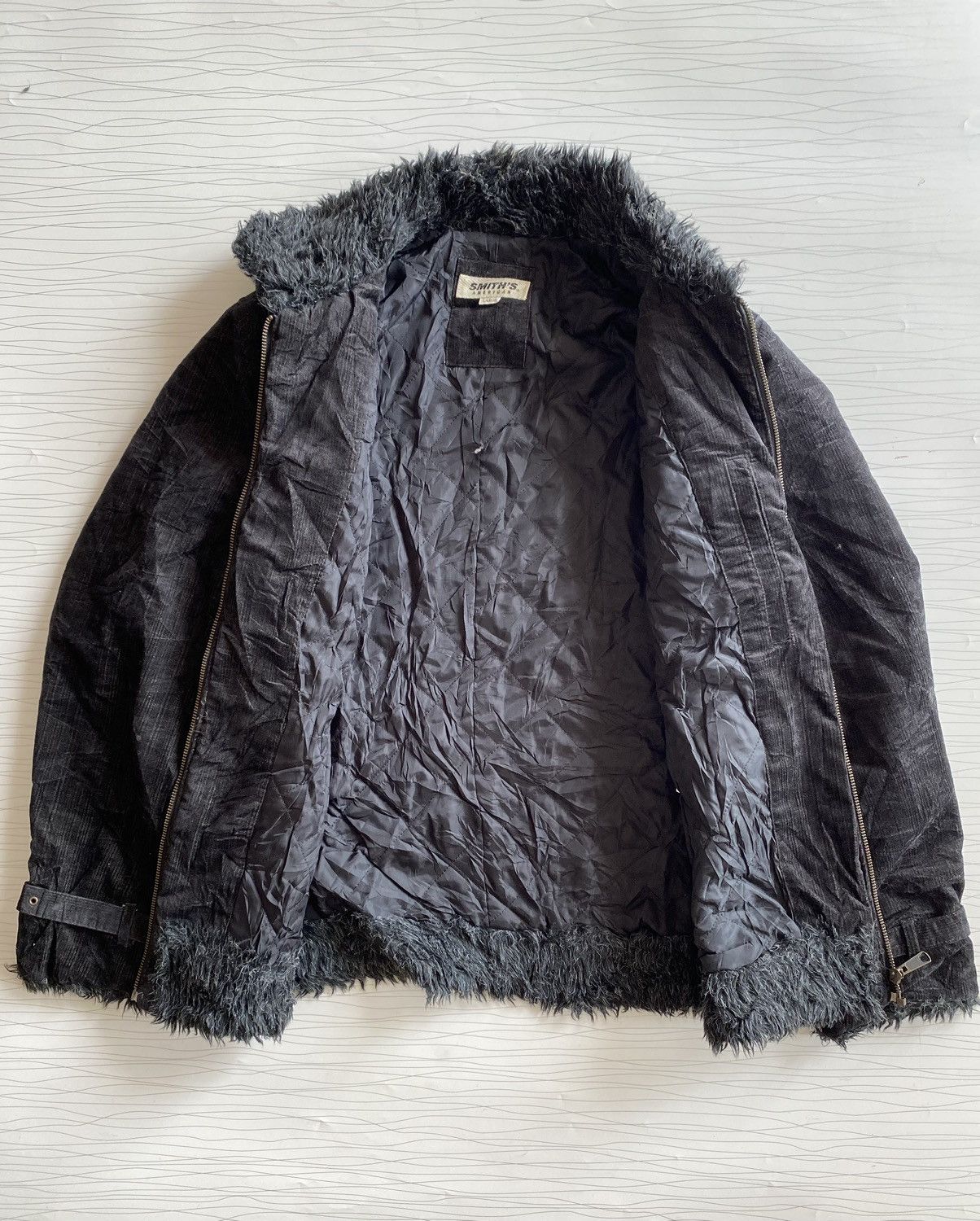 14th Addiction JAPANESE SMITH’S FUR JACKET MULTI ZIPPER GHOTIC PUNK Size US L / EU 52-54 / 3 - 9 Thumbnail