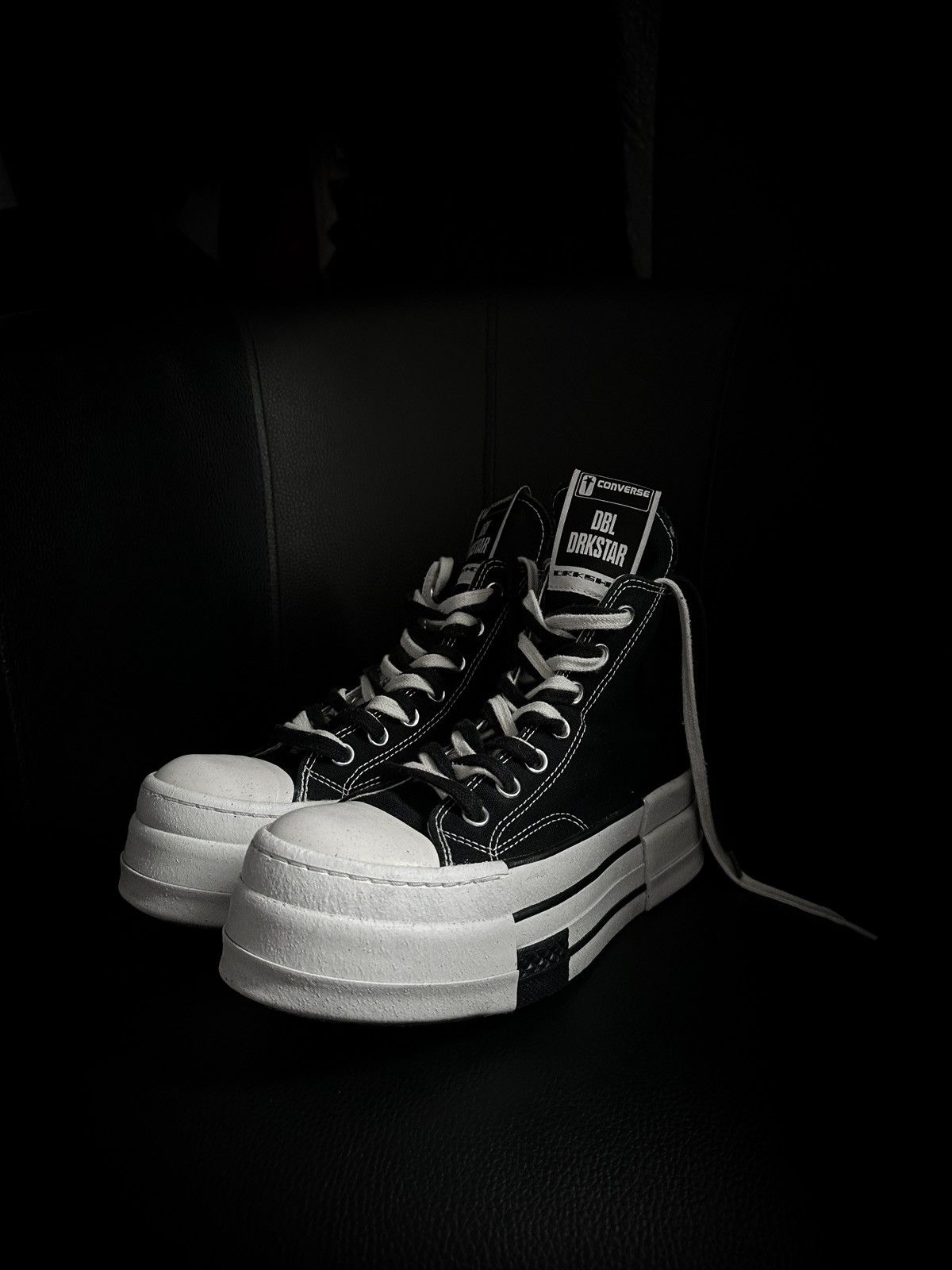 Rick Owens Drkshdw Converse x DRKSHDW DBL DRKSTAR Size US 9 / IT 39 - 1 Thumbnail