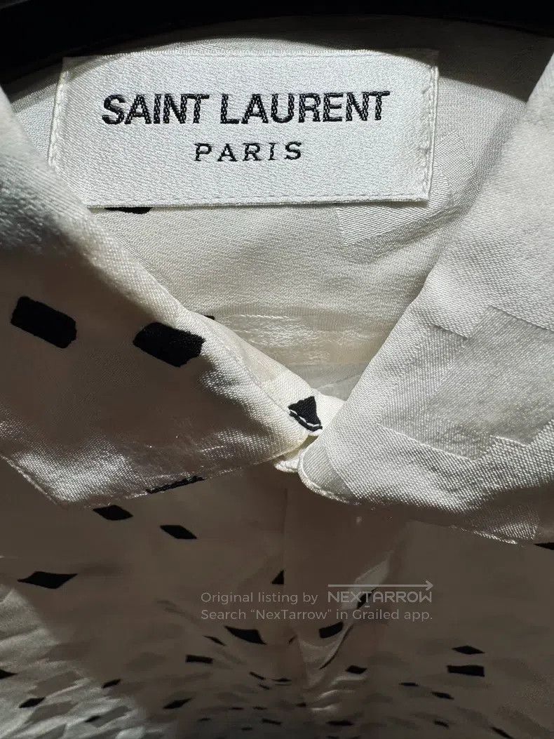 Saint Laurent Paris Saint Laurent Paris size 40 Mulberry Silk Square Shirt Size L / US 10 / IT 46 - 4 Thumbnail