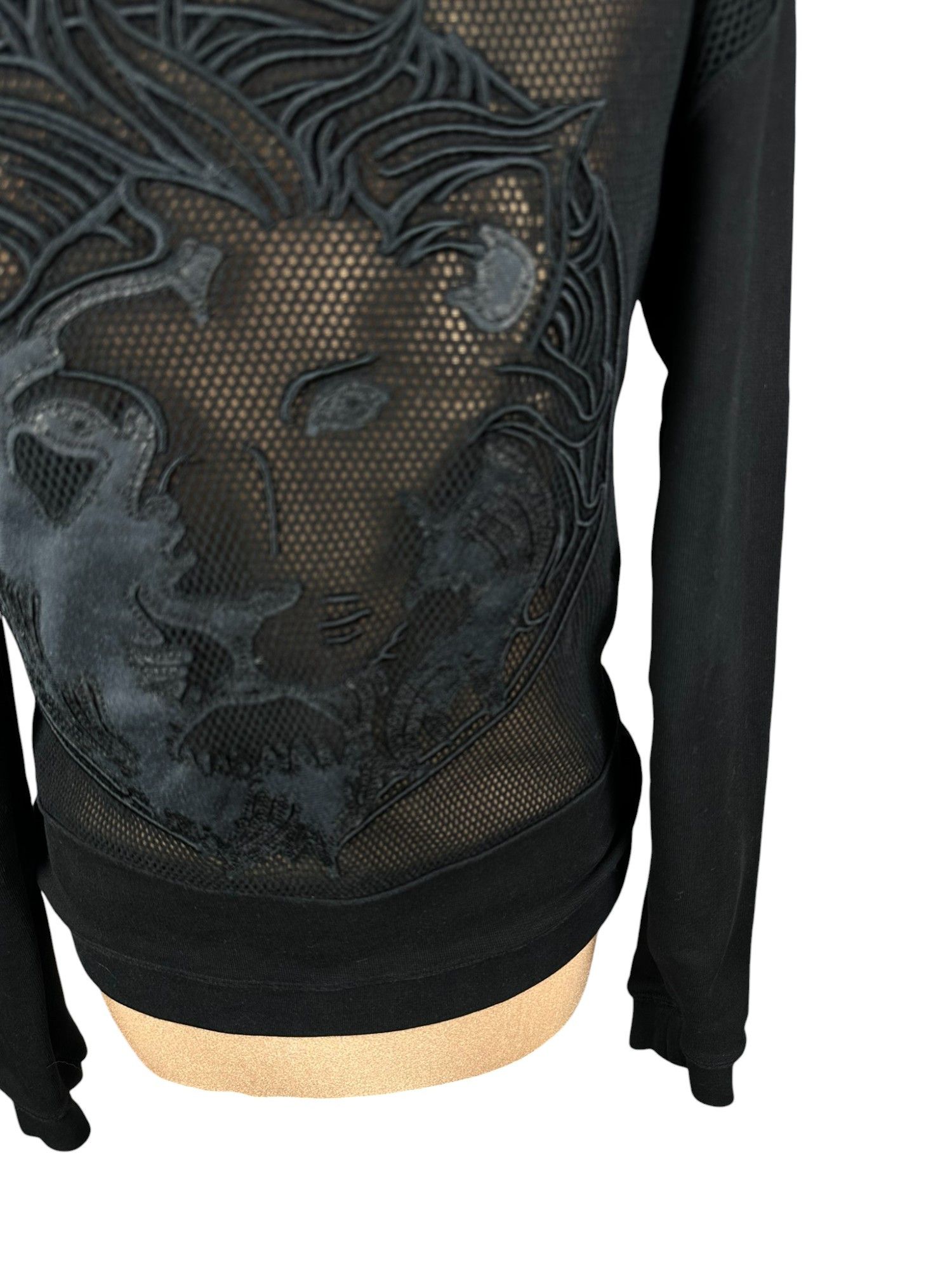 Designer × Versace Versace Tiger Logo Mesh Sweatshirt Womens Boxy Crewneck Size M / US 6-8 / IT 42-44 - 7 Thumbnail