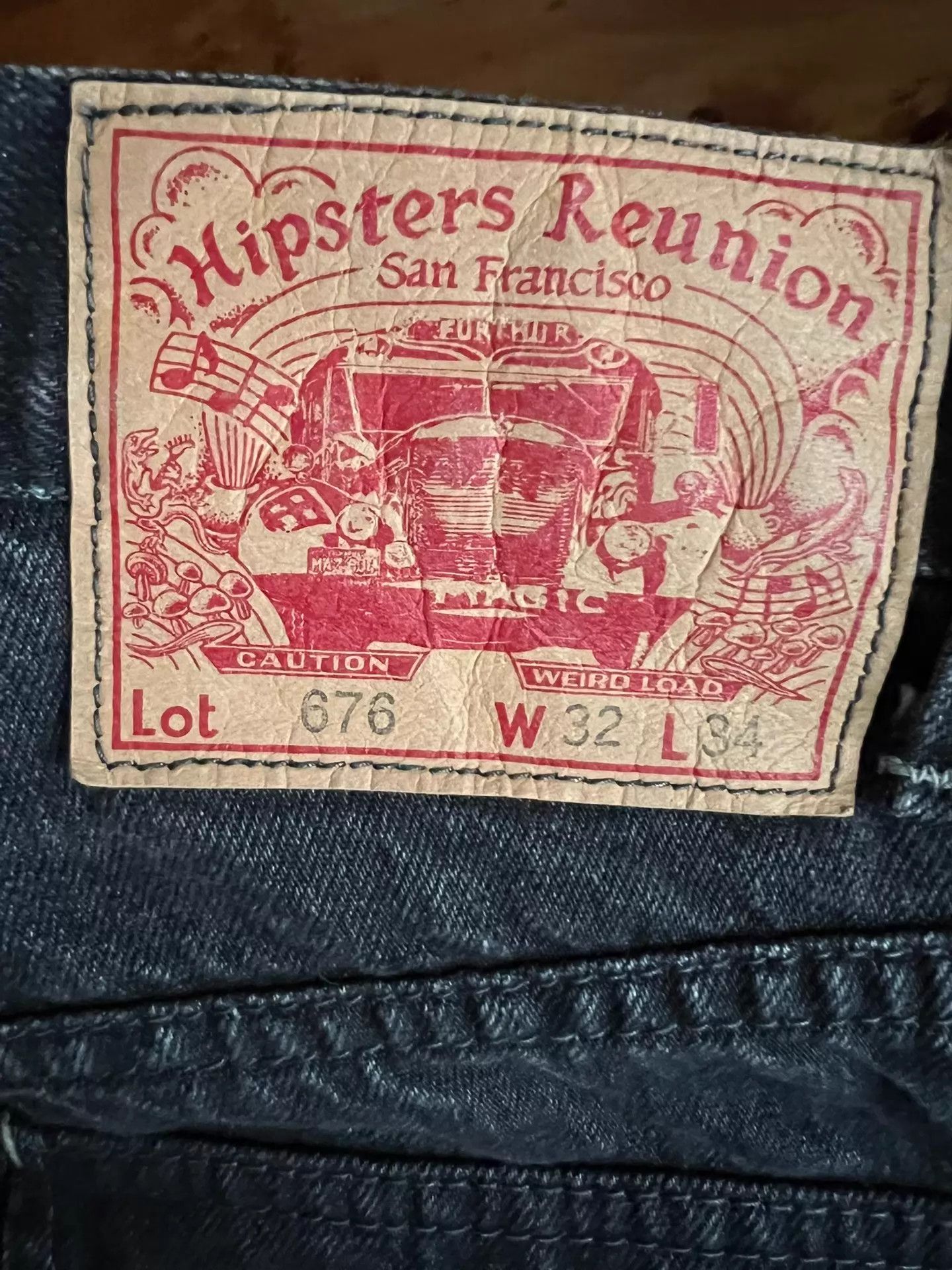 Freewheelers Freewheelers Japanese Vintage Black Denim Straight Jeans 32 Size US 32 / EU 48 - 8 Thumbnail