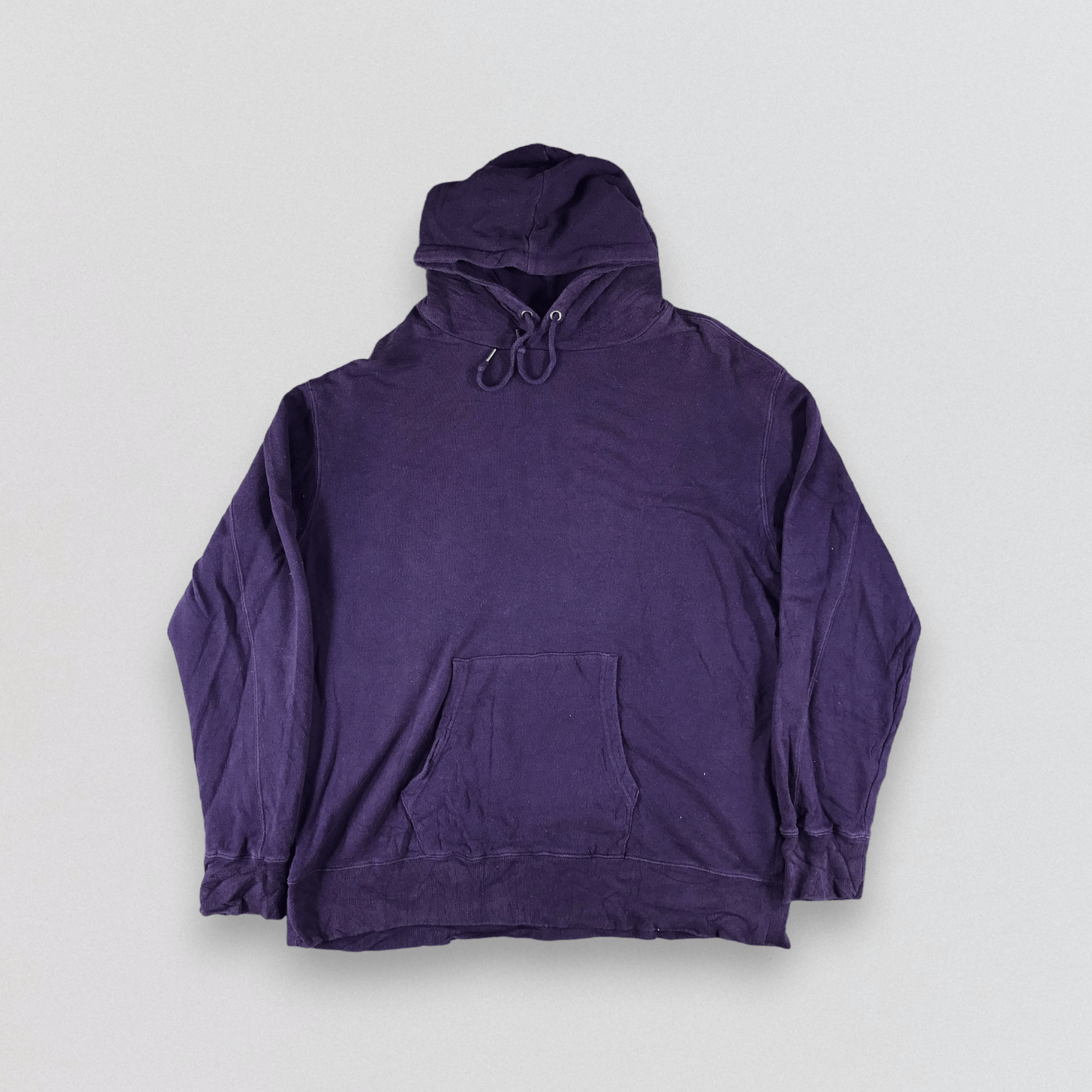 Japanese Brand Rag Machine Purple Pullover Blank Hoodies F236 Size US L / EU 52-54 / 3 - 1 Thumbnail