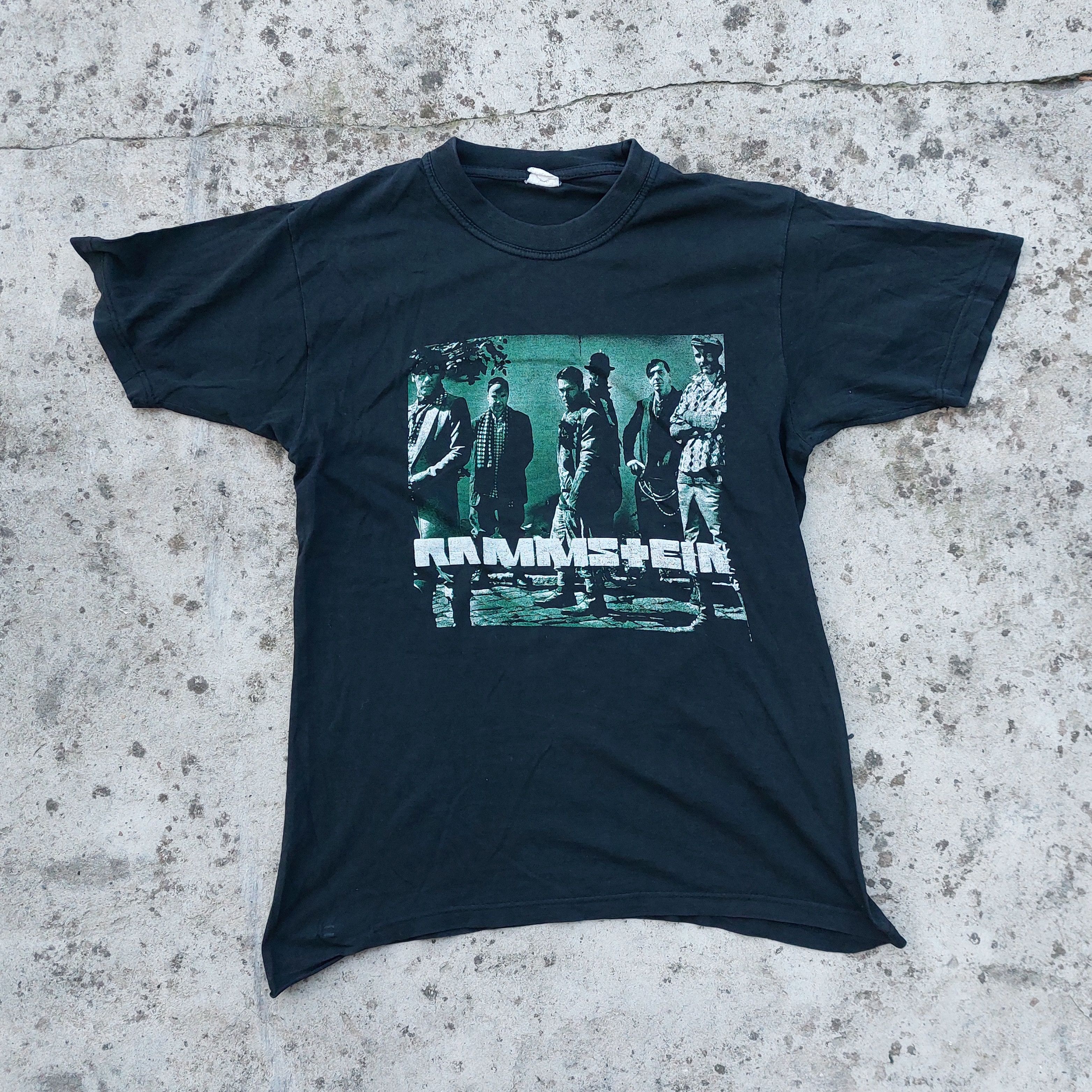 rammstein vintage tshirt metal band print