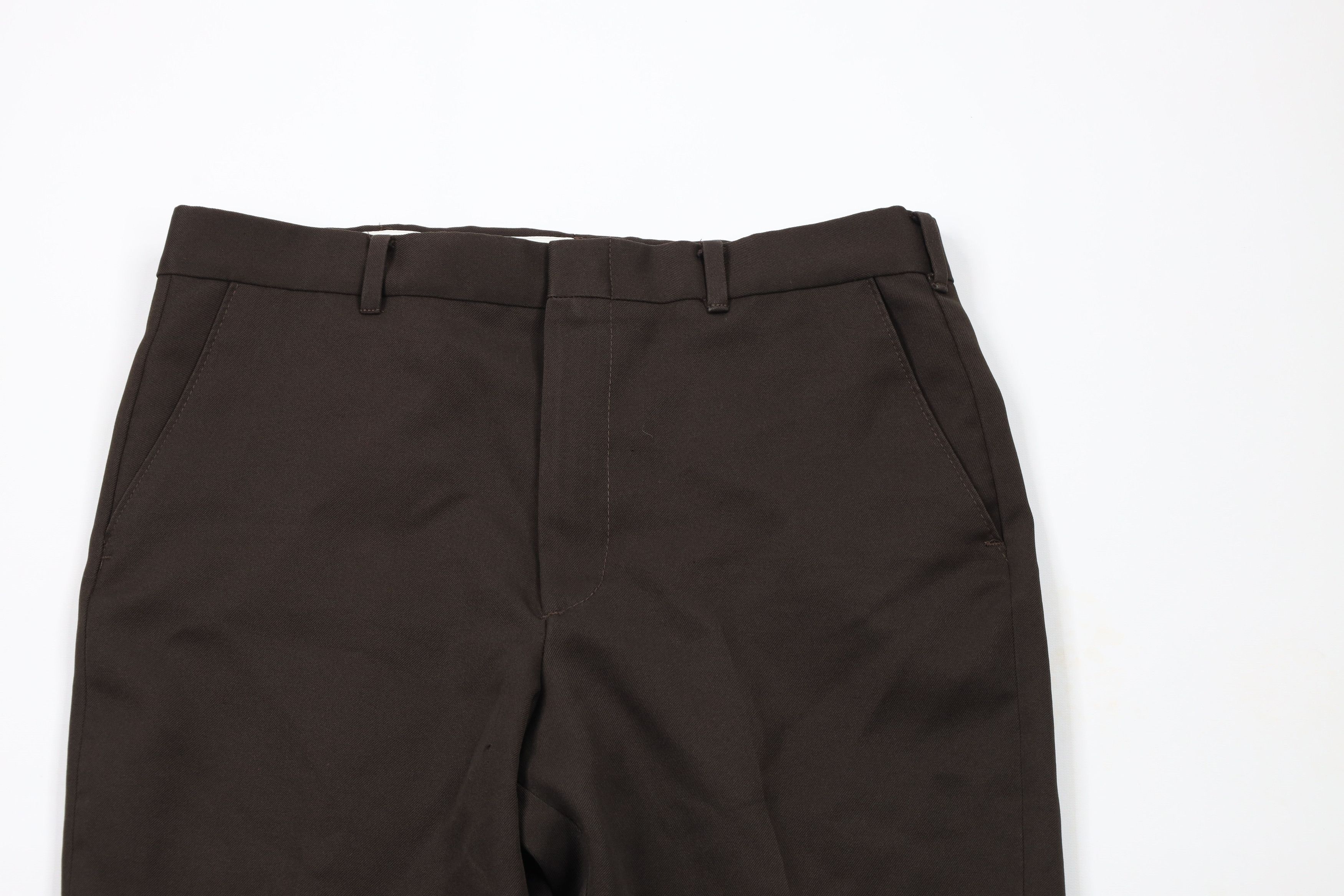 Vintage Vintage 70s Streetwear Flared Wide Leg Chino Pants Brown USA Size US 34 / EU 50 - 2 Thumbnail