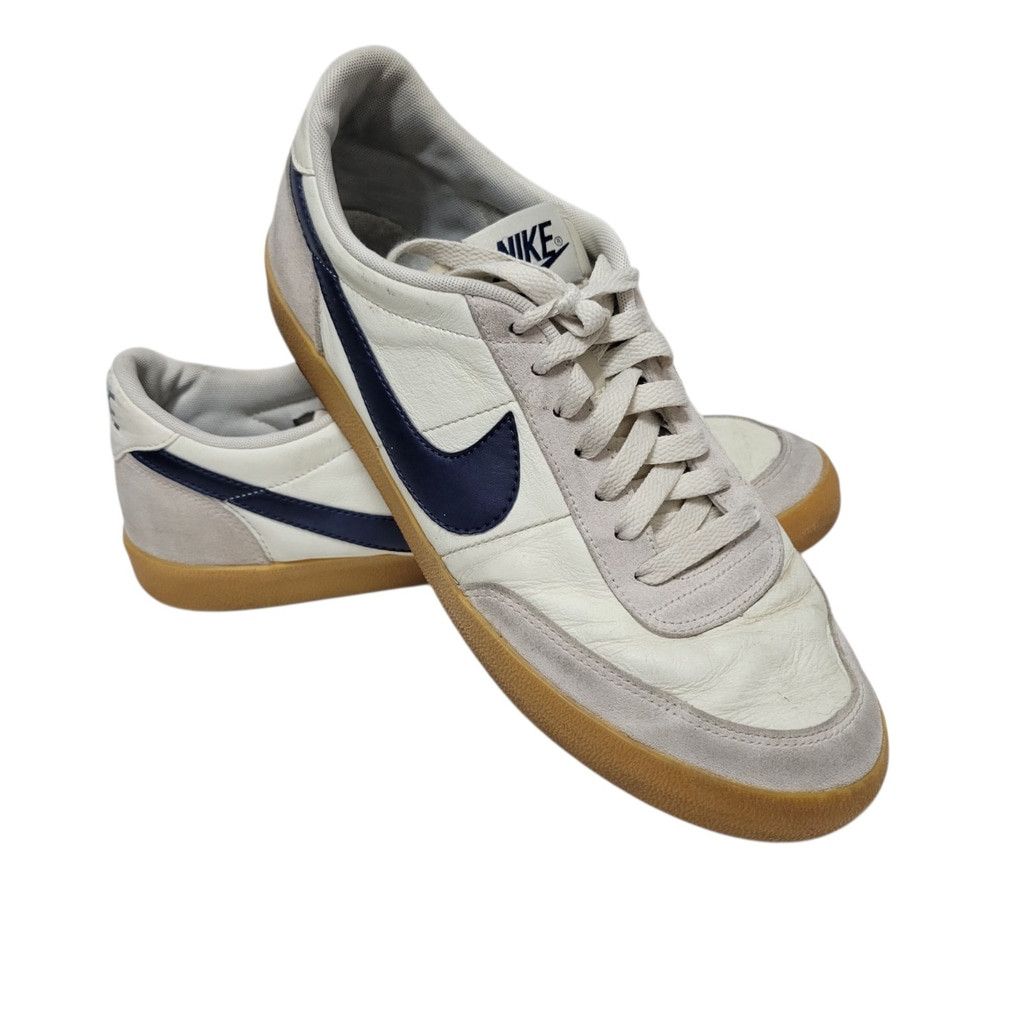 Adidas Nike Men's Athleisure Leather White Sneakers Size 9.5 Size US 8 / EU 41 - 1 Thumbnail