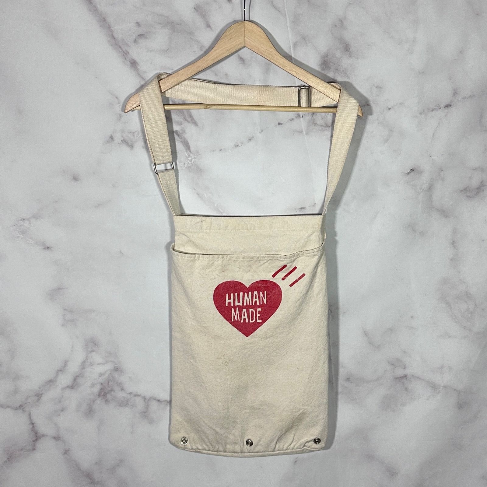 Human Made Cream Canvas Tote Size ONE SIZE - 1 Thumbnail