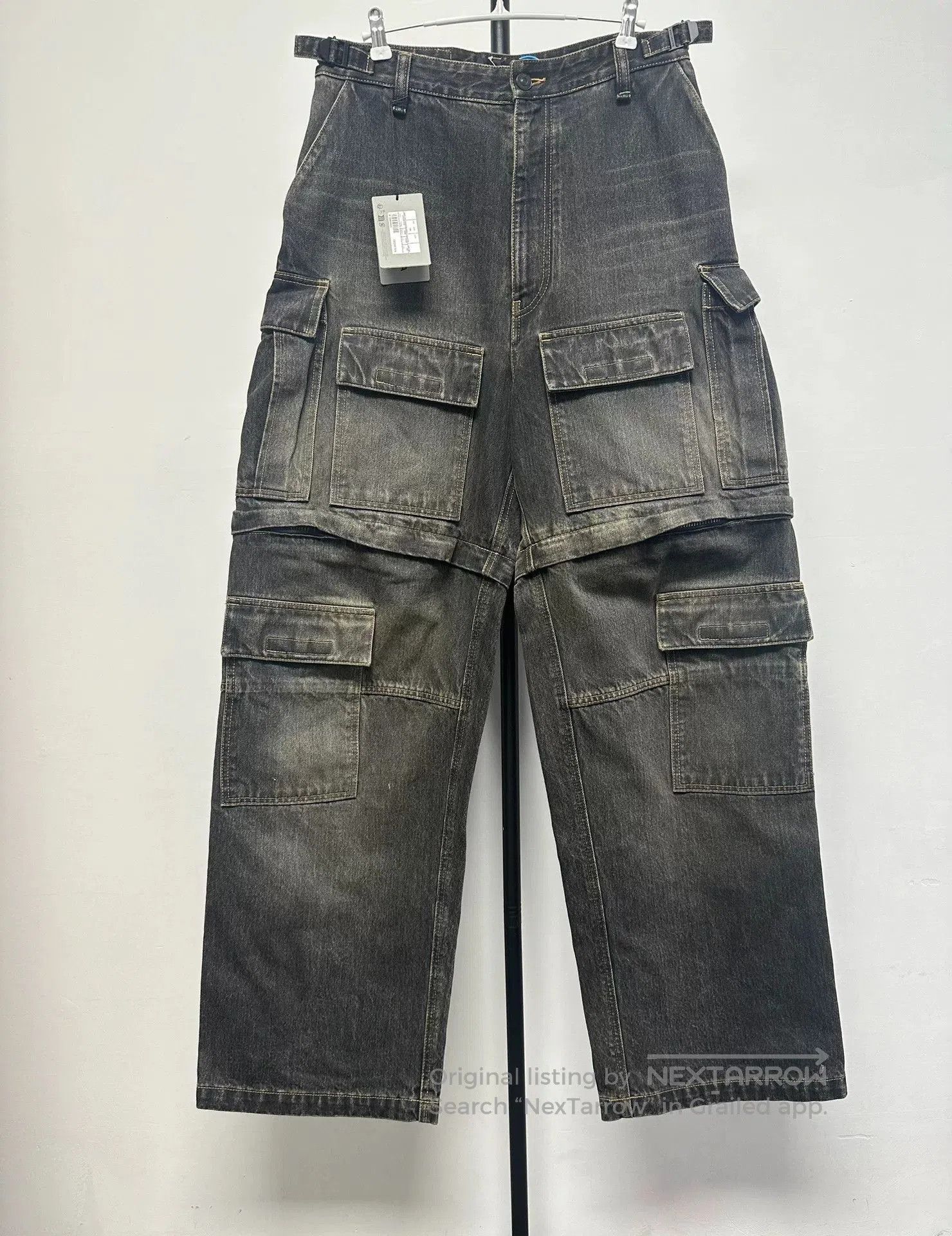 Balenciaga Balenciaga Letter Patch Straight-Leg Jeans. Size 22" - 1 Thumbnail