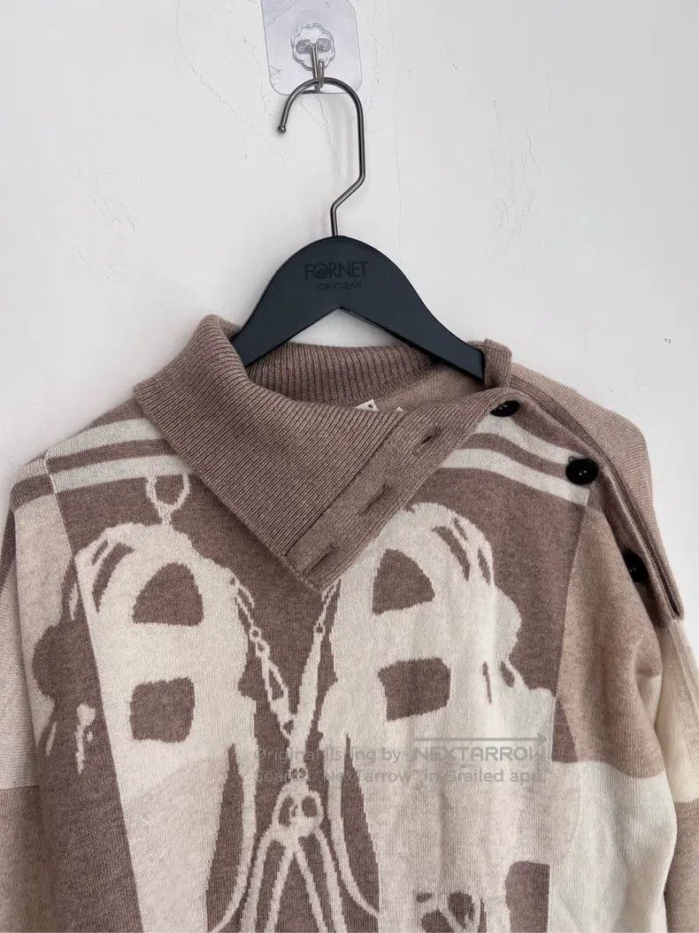 Hermes Hermes Pig nose 100% cashmere crewneck Size XS / US 0-2 / IT 36-38 - 4 Thumbnail