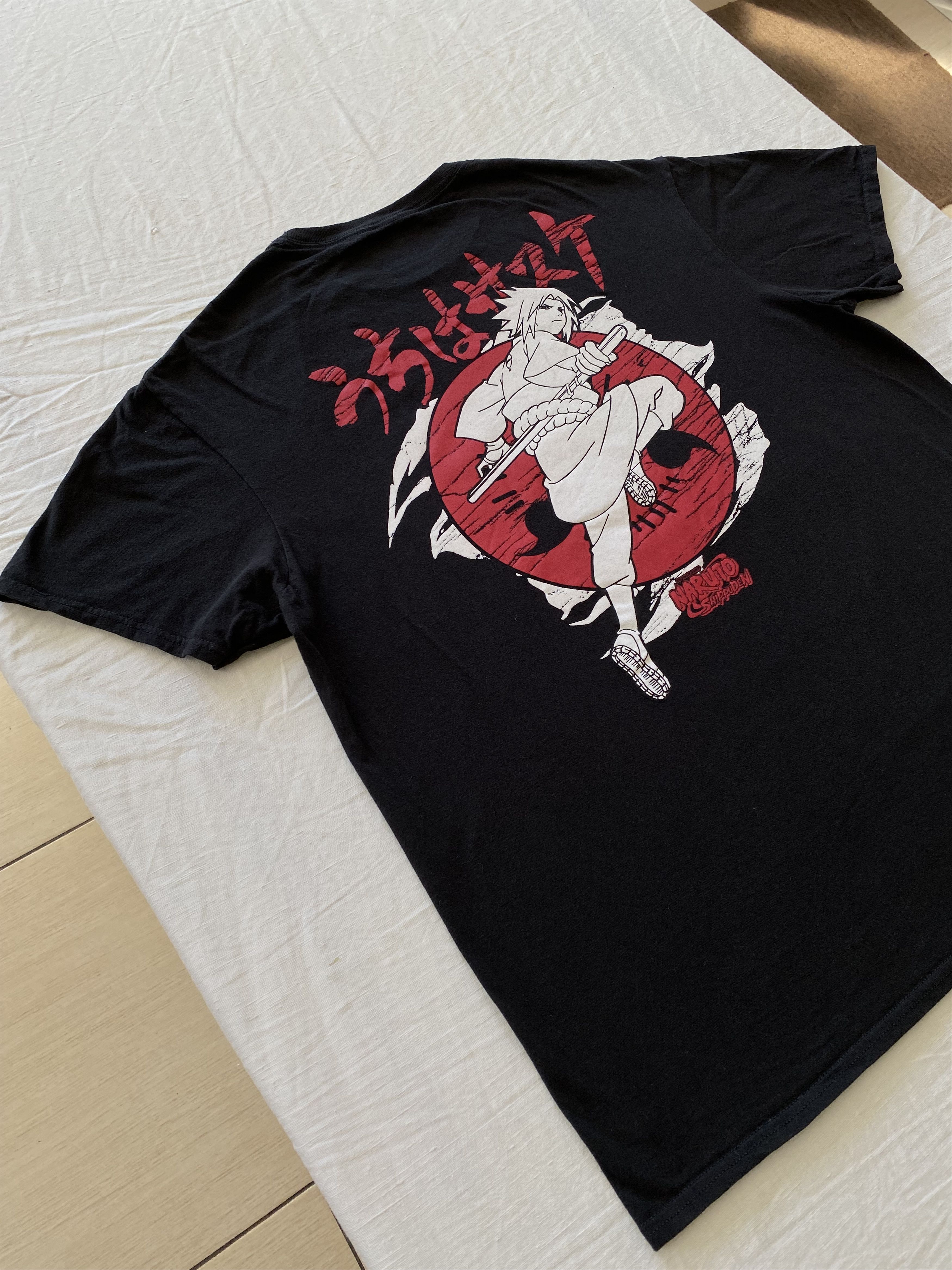 Anime Vintage 2000s Naruto Shippuden Anime Movie Sasuke T-shirt Size US L / EU 52-54 / 3 - 21 Thumbnail
