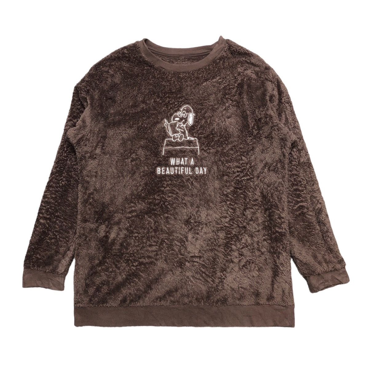 Disney × Peanuts × Uniqlo Uniqlo x Peanuts Snoopy Sherpa Fleece Sweatshirt Size XXL / US 16-18 / IT 52-54 - 1 Thumbnail