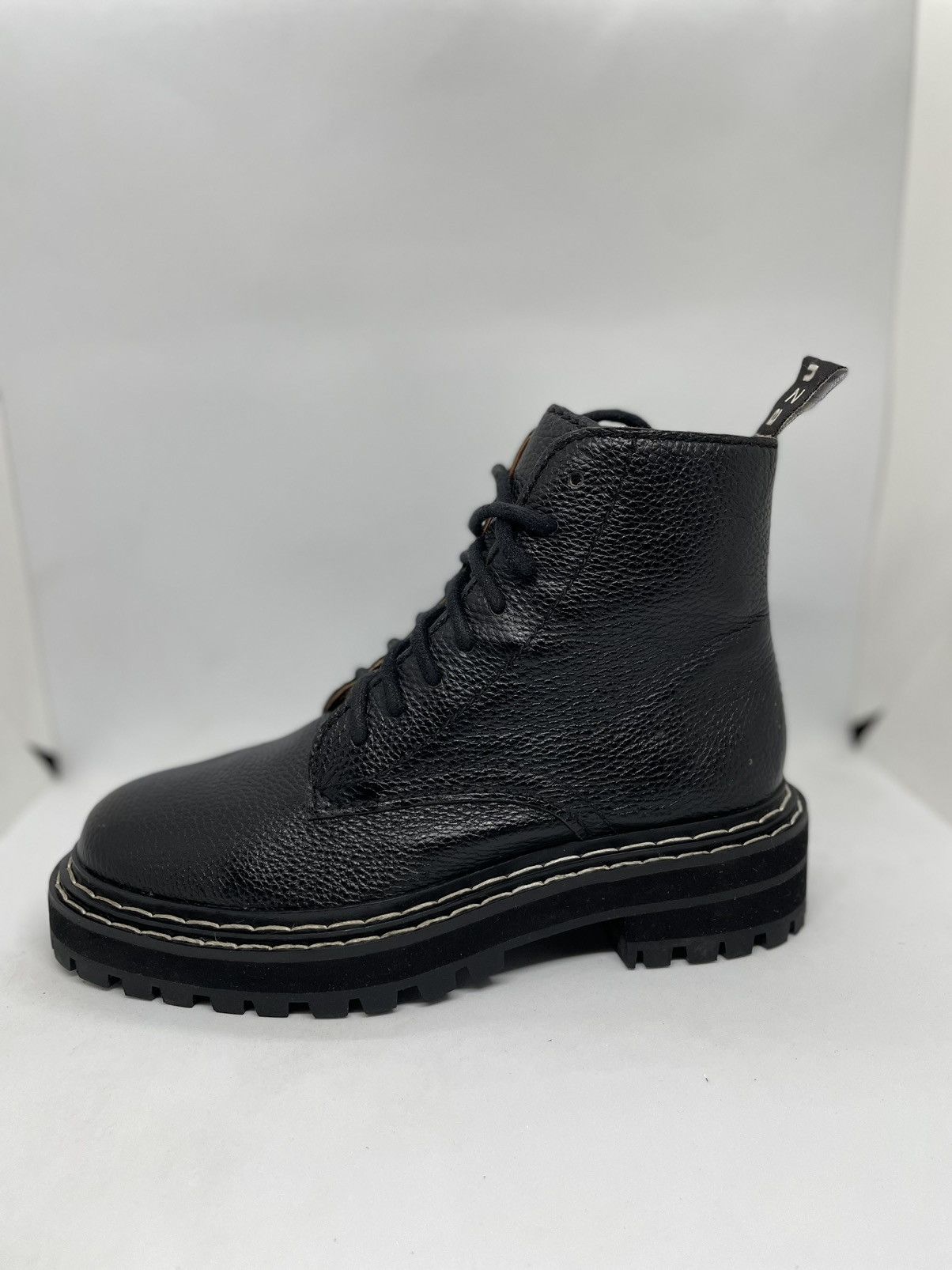 Proenza Schouler Women’s Black Lug Sole Combat Boots Size US 6 / IT 36 - 1 Thumbnail
