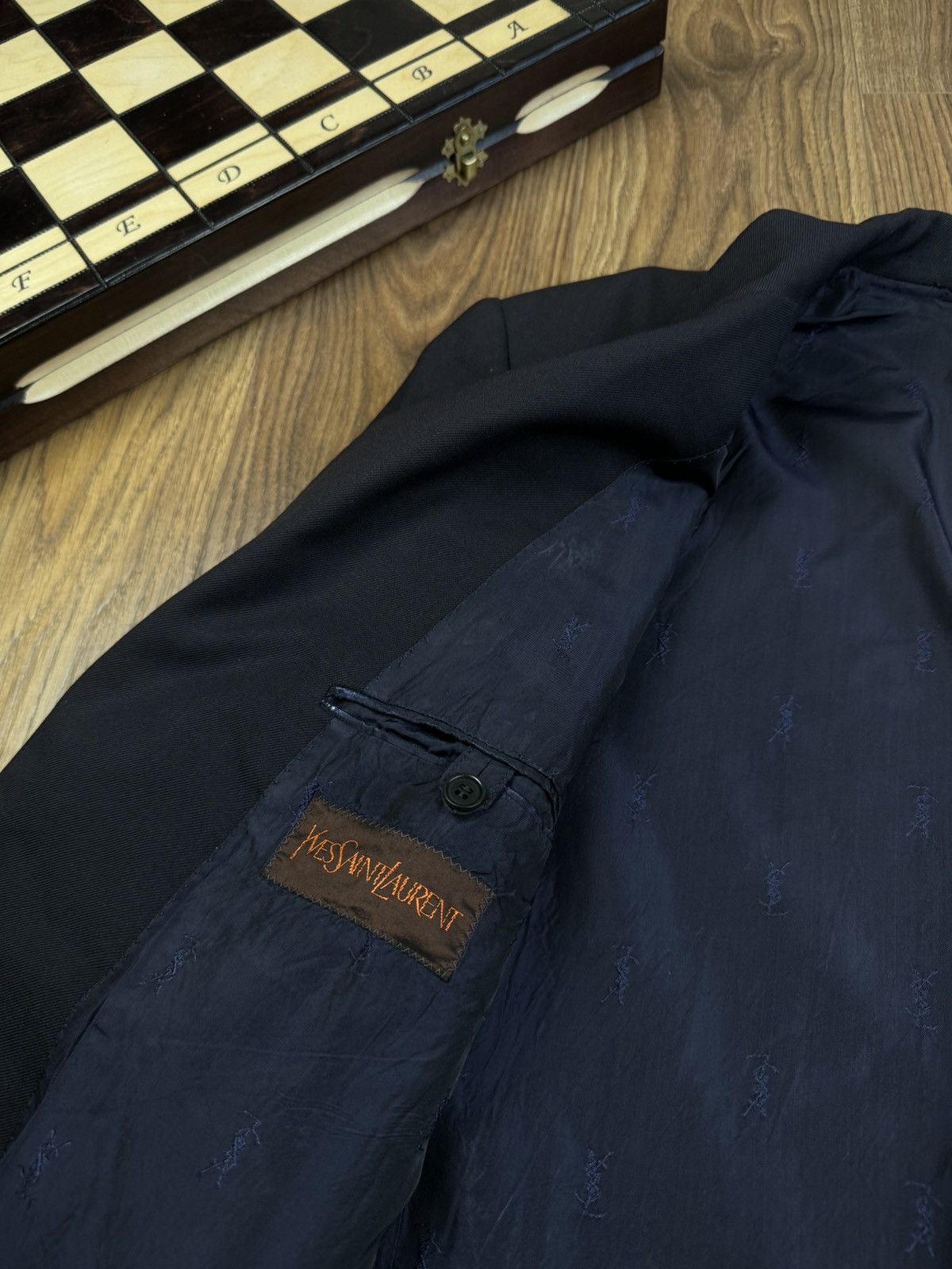 Yves Saint Laurent Vintage wool blazer Yves Saint Laurent original luxury item Size 40R - 3 Thumbnail