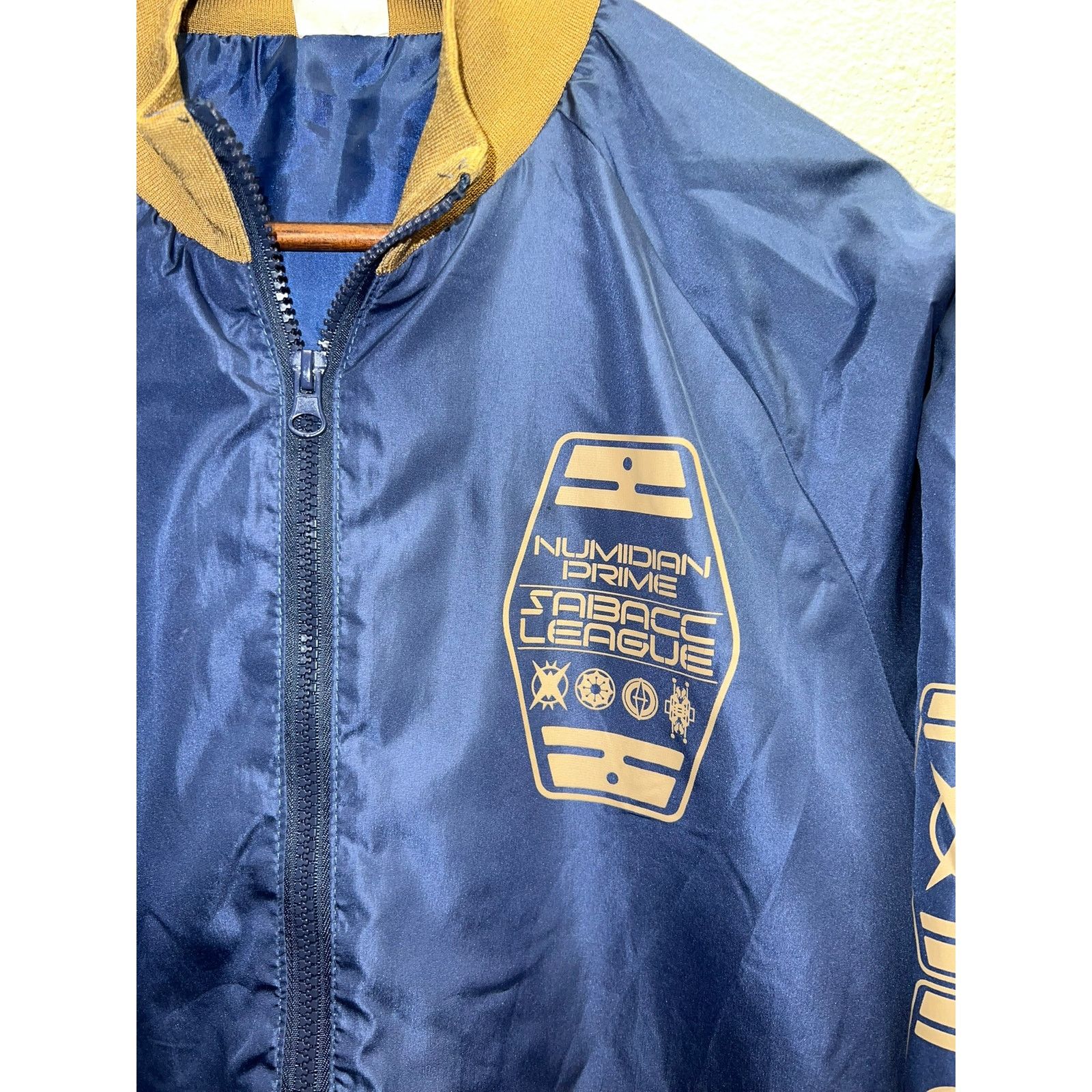 Vintage Star Wars Galaxy Jacket Sabacc League Bomber Blue Tan Size S Size US S / EU 44-46 / 1 - 3 Thumbnail