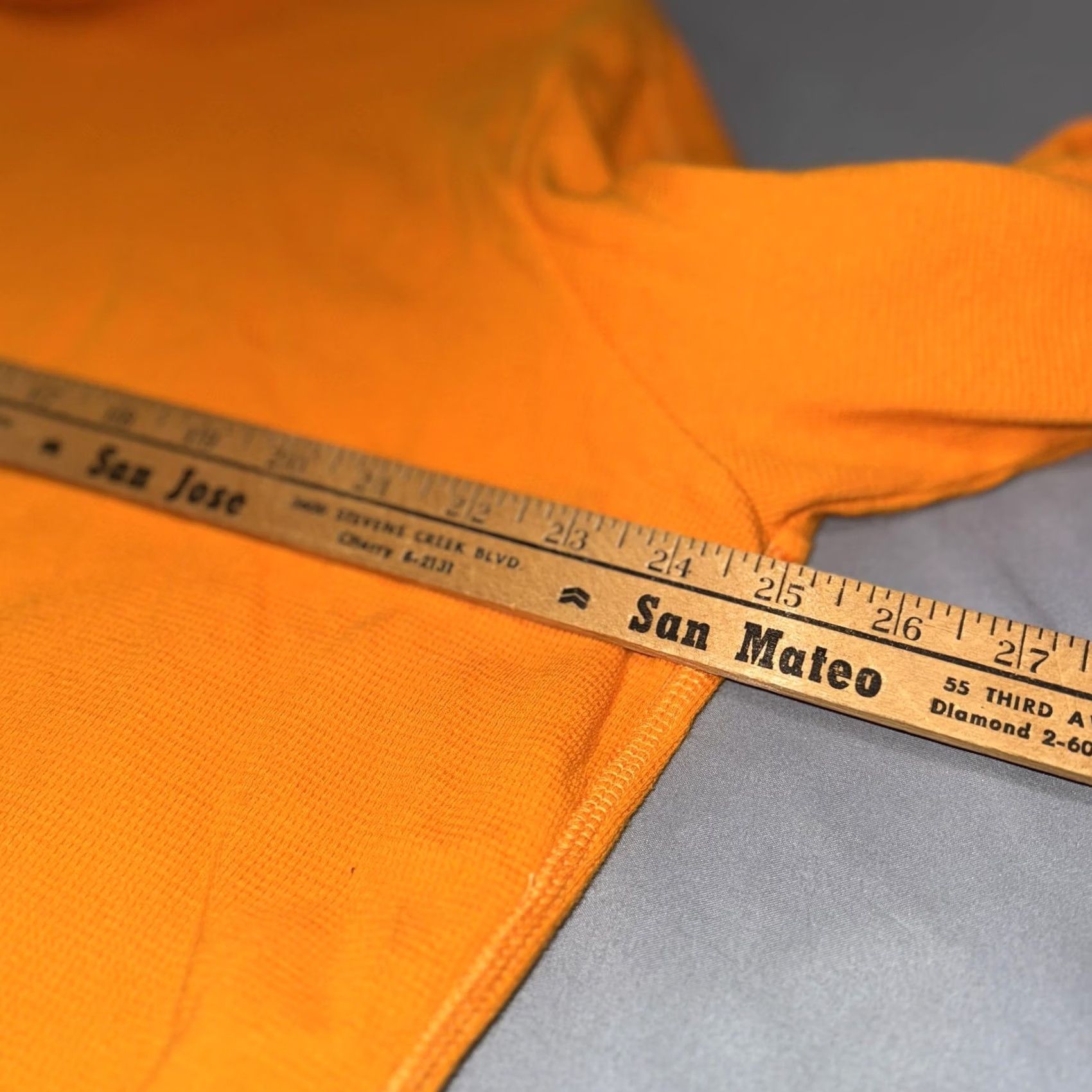 Vince Vince Hoodie Sweatshirt Mens XL Orange Full Zip Waffle Knit Cotton Lightweight Size US XL / EU 56 / 4 - 7 Thumbnail