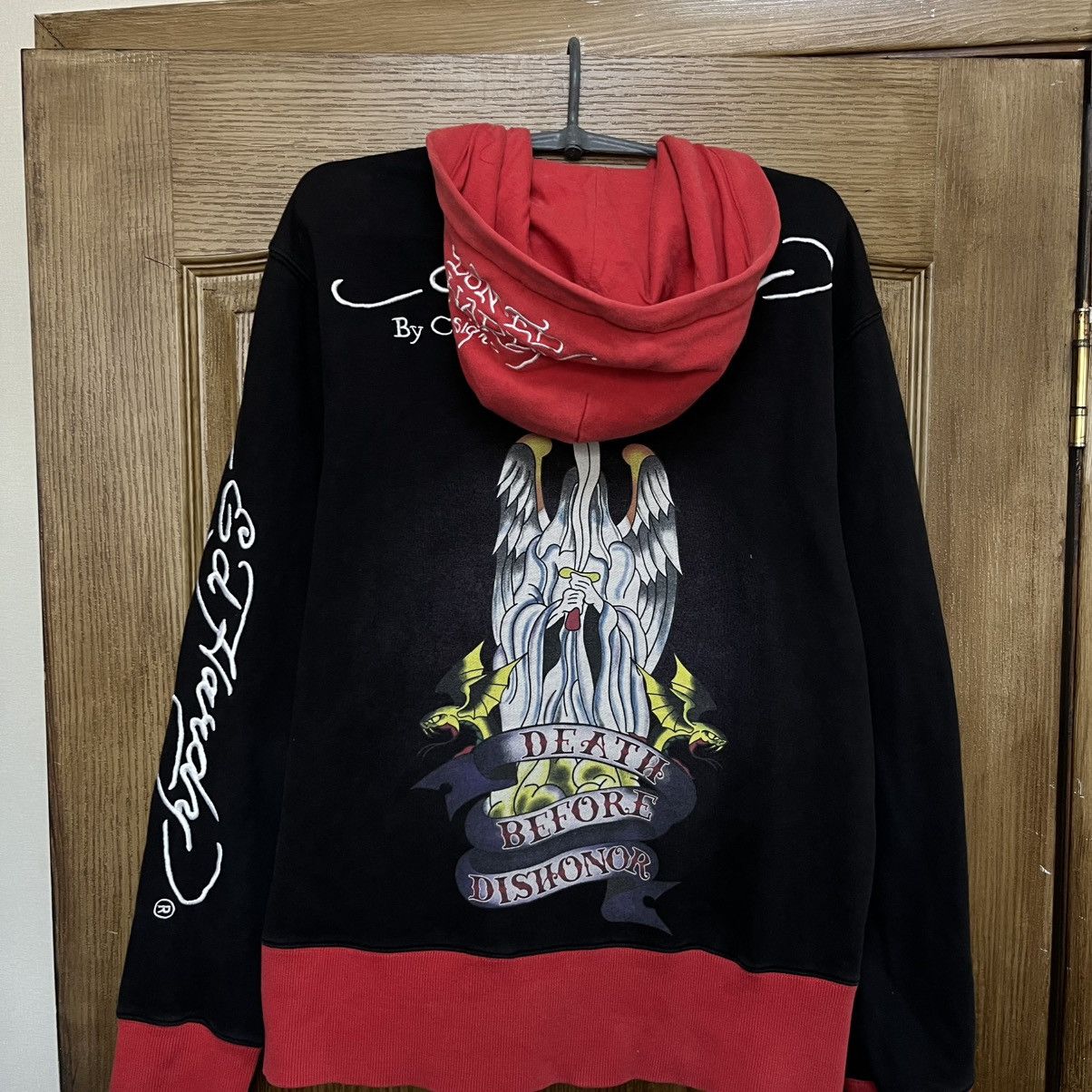 Ed Hardy Vintage Y2K Ed Hardy Zip Hoodie Size US M / EU 48-50 / 2 - 10 Thumbnail