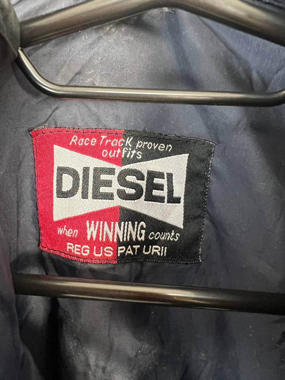 Diesel DIESEL VINTAGE BIG LOGO RARE GREEN NYLON Button Up Jacket Size US XL / EU 56 / 4 - 3 Thumbnail
