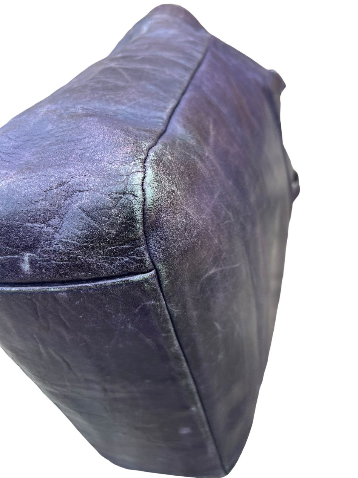 Attachment Attachment X United Arrows Distress Patina Leather Tote Bag Size ONE SIZE - 10 Thumbnail