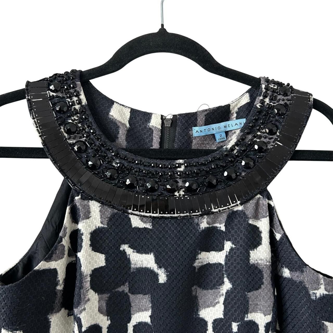 Other Antonio Melani Sheath Dress Womens 2 Black White... Size XS / US 0-2 / IT 36-38 - 3 Thumbnail
