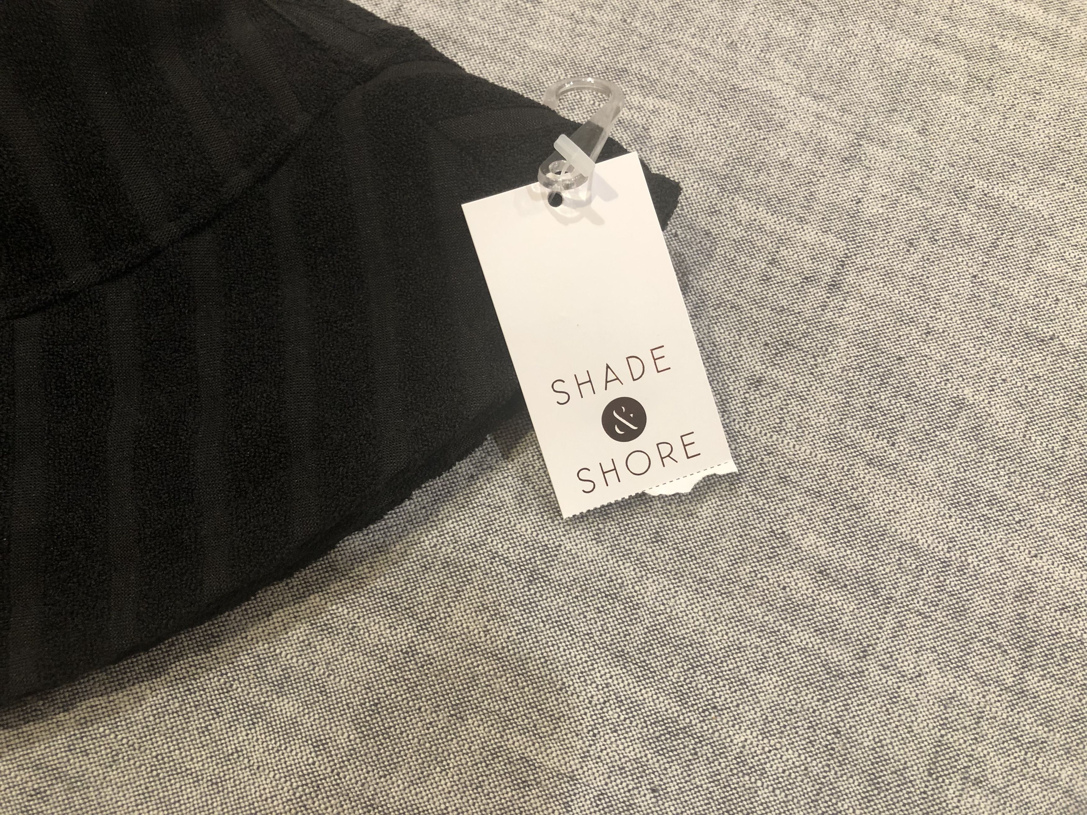 Other Shade & Shore striped black jacquard terry bucket hat Size ONE SIZE - 5 Thumbnail