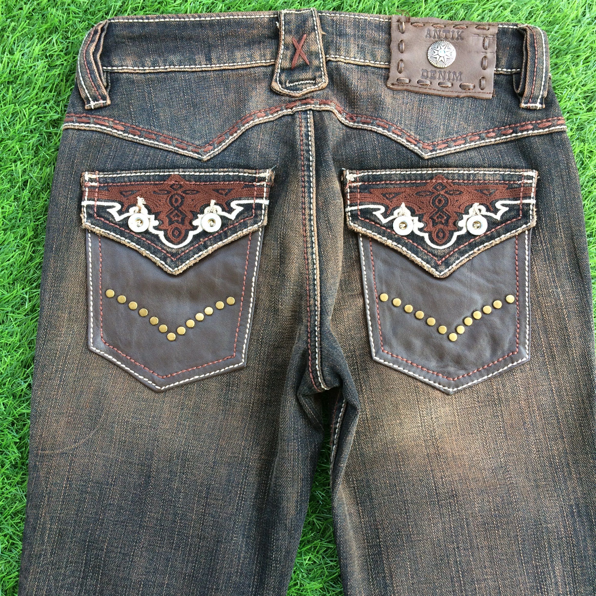 Japanese Brand Low Waist Wide Leg Flared Jeans #D-820 Size 24" / US 00 / IT 34 - 3 Thumbnail