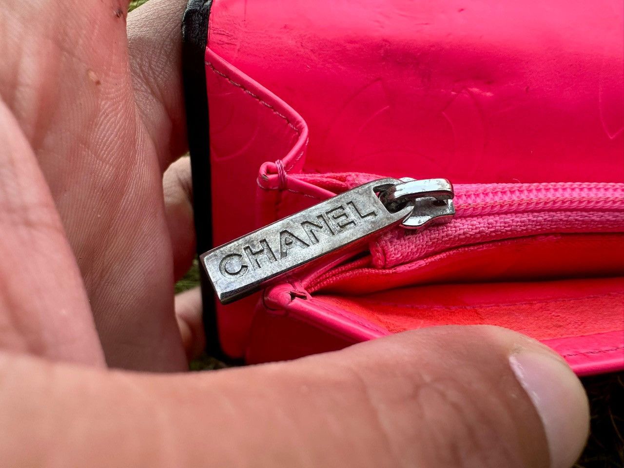 Chanel Authentic Chanel Cambon Ligne Quilted Lambskin Wallet Size ONE SIZE - 9 Thumbnail
