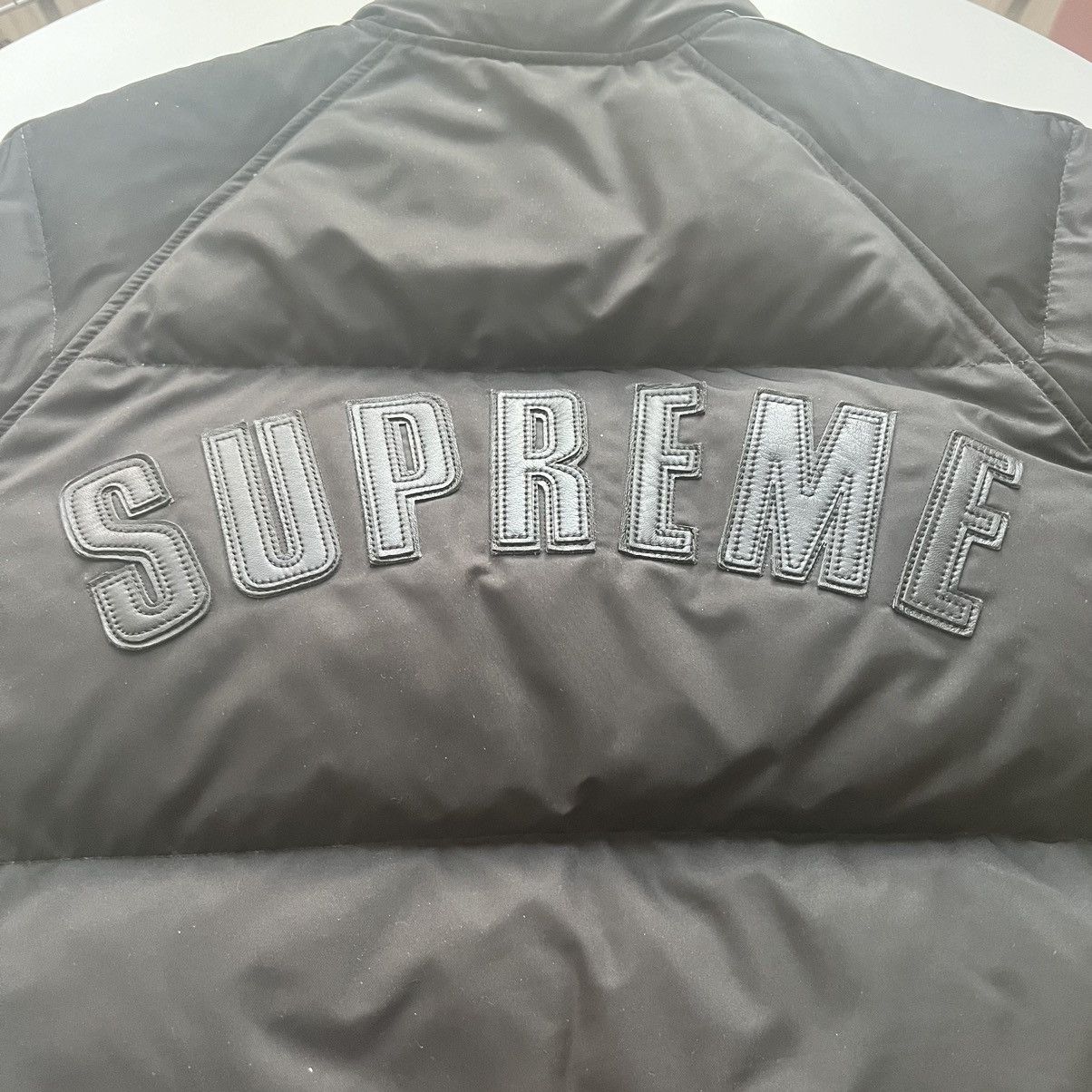 Supreme Supreme Star Sleeve Down Puffer Jacket L black leather Size US L / EU 52-54 / 3 - 5 Thumbnail