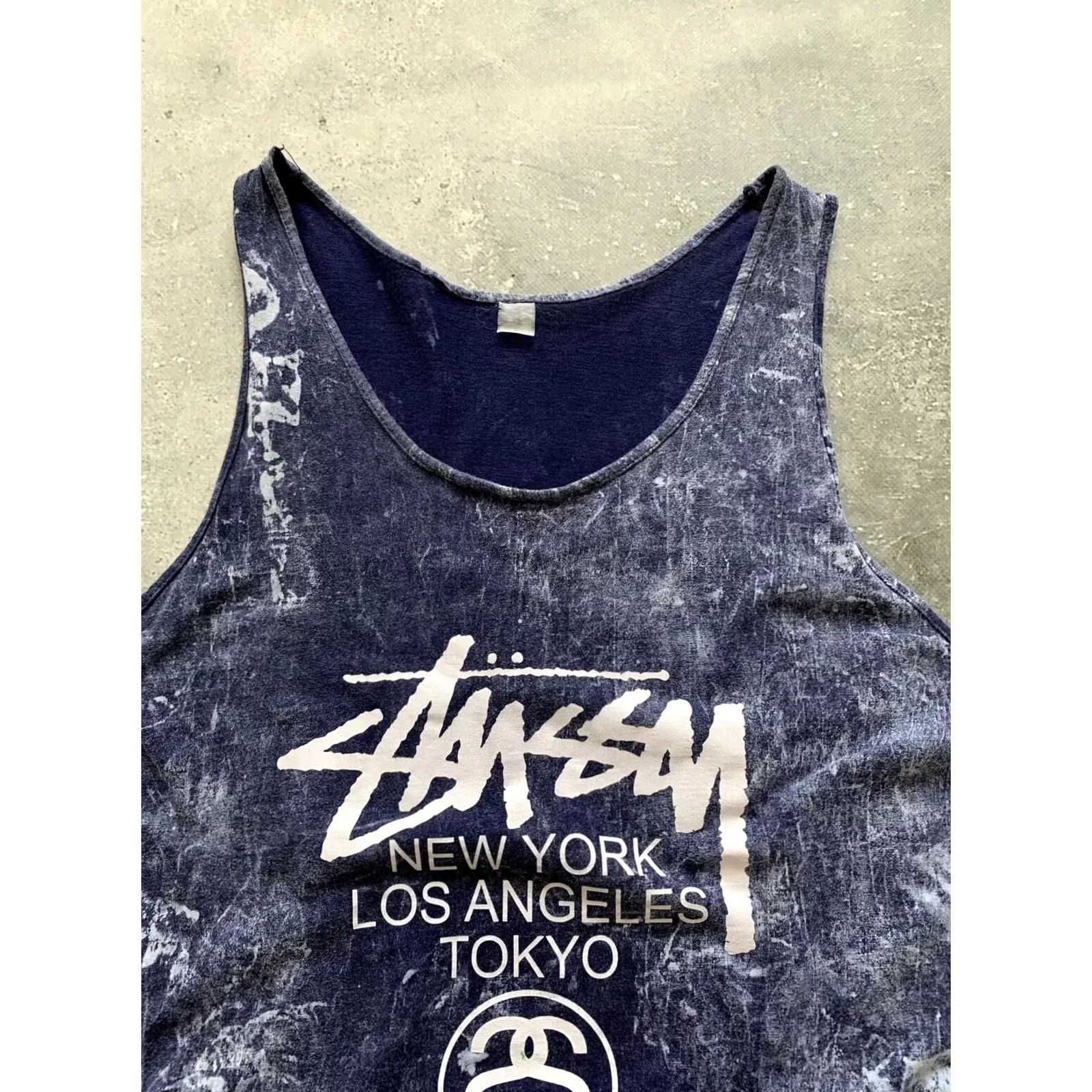 Logo 7 VINTAGE Stussy T-Shirt S Men's Blue 90s Logo Jersey Tee Shirt Crew Neck Short Sleeve Graphic Print Women/Men? Size US S / EU 44-46 / 1 - 3 Thumbnail
