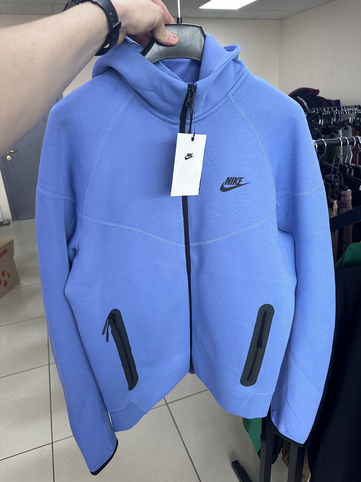 Nike Nike tech fleece zip hoodie size M, L Blue drill Size US M / EU 48-50 / 2 - 2 Thumbnail
